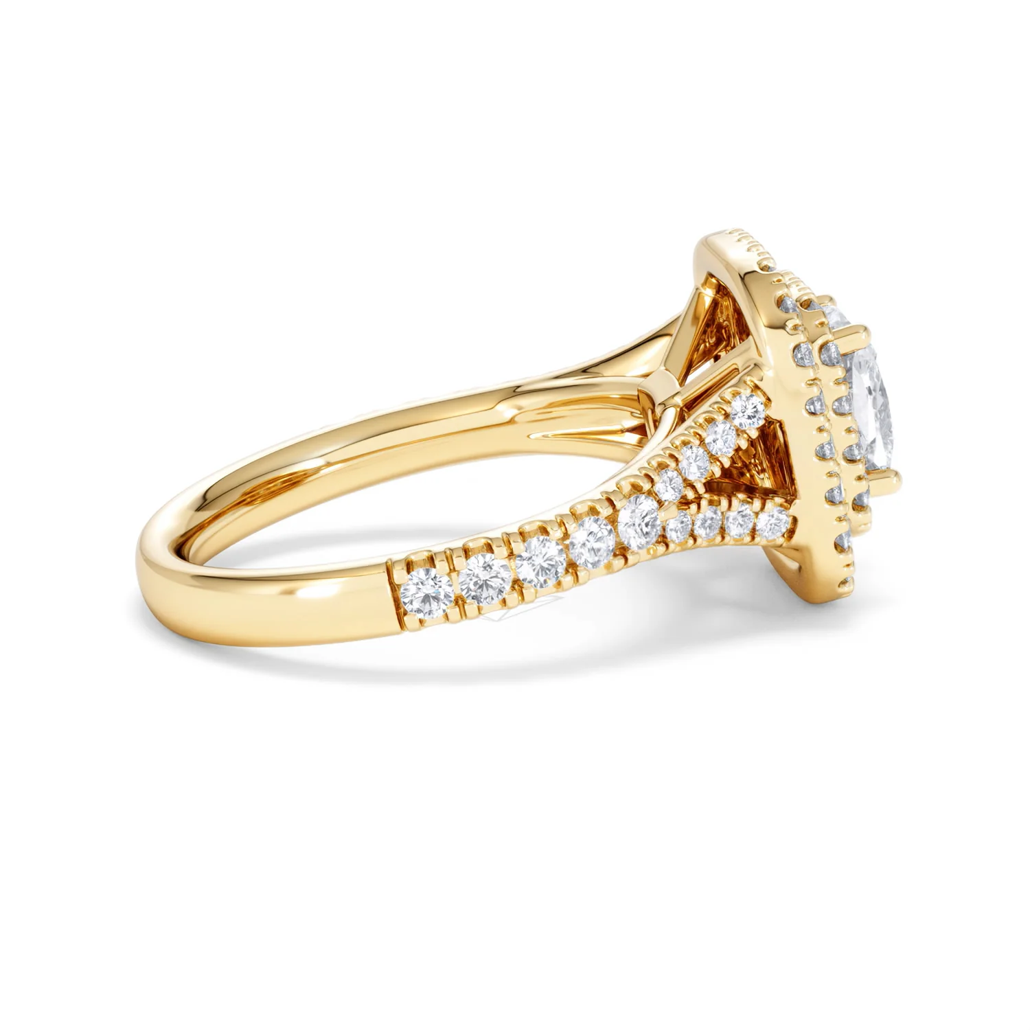 Anastasia Lab Diamond Halo Engagement Ring in 18K Gold 1.85ct F/VS1 - Image 30