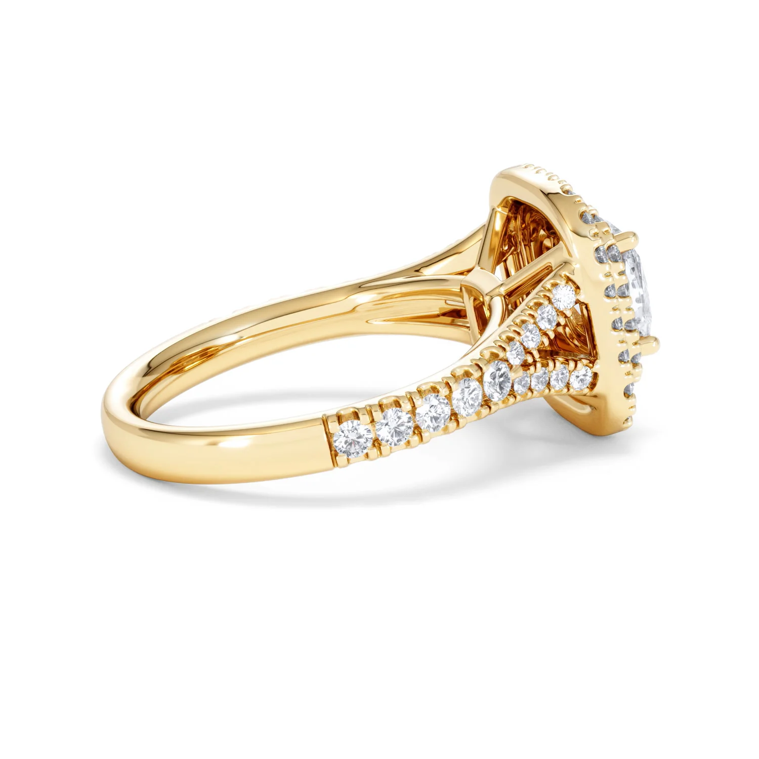 Anastasia Lab Diamond Halo Engagement Ring in 18K Gold 1.85ct F/VS1 - Image 32
