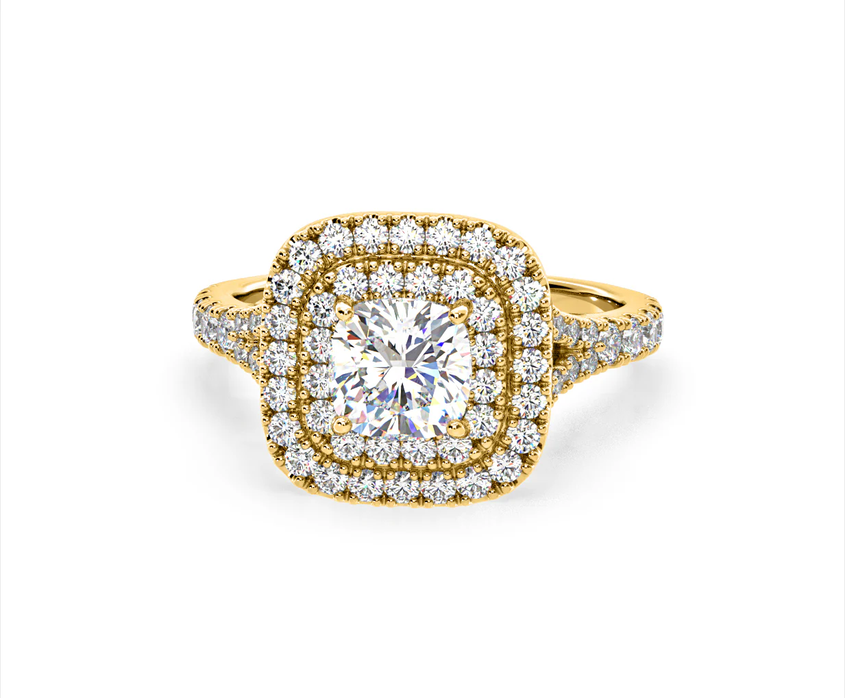 Anastasia Lab Diamond Halo Engagement Ring in 18K Gold 1.85ct F/VS1 - Image 89