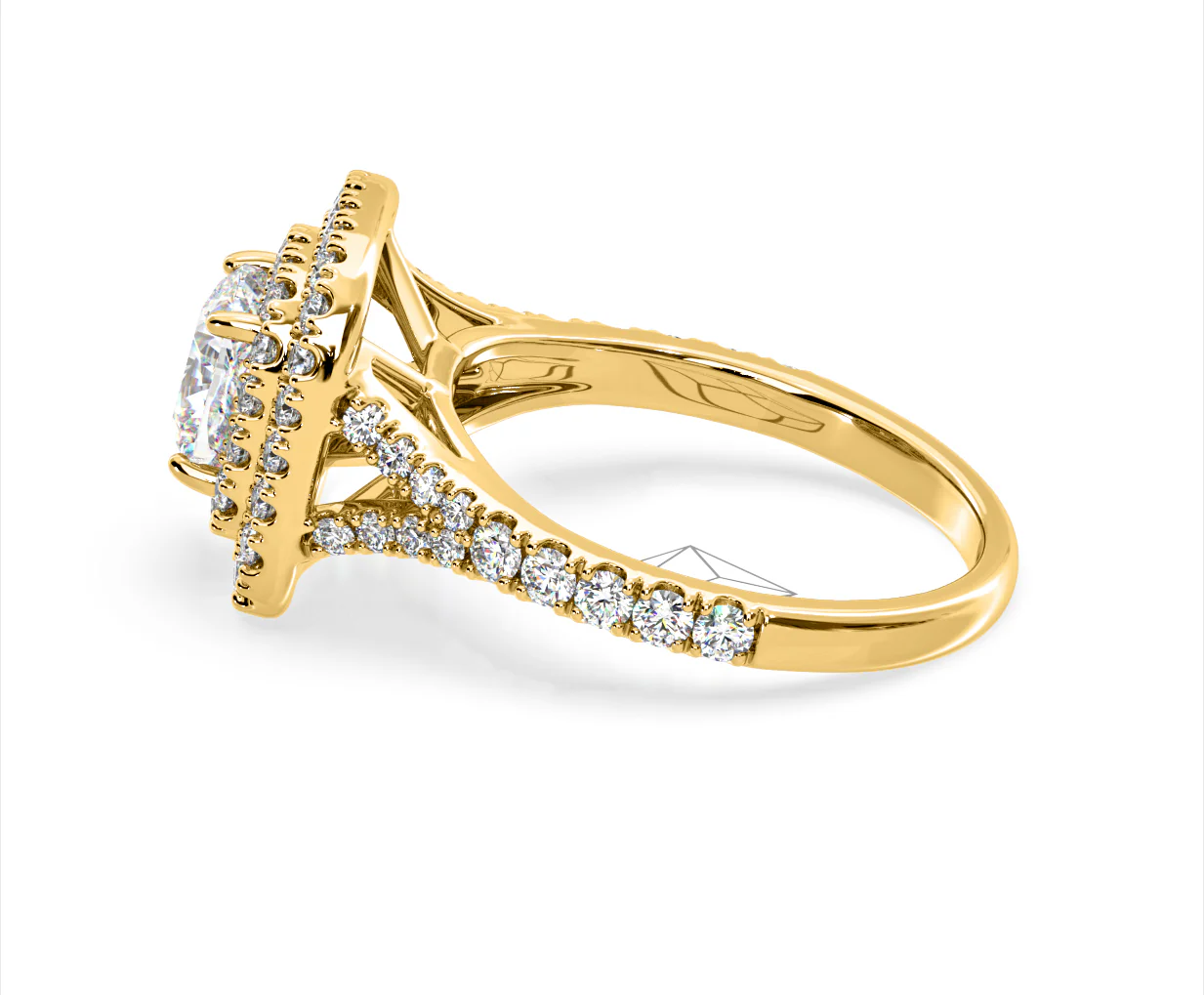 Anastasia Lab Diamond Halo Engagement Ring in 18K Gold 2.15ct F/VS1 - Image 109