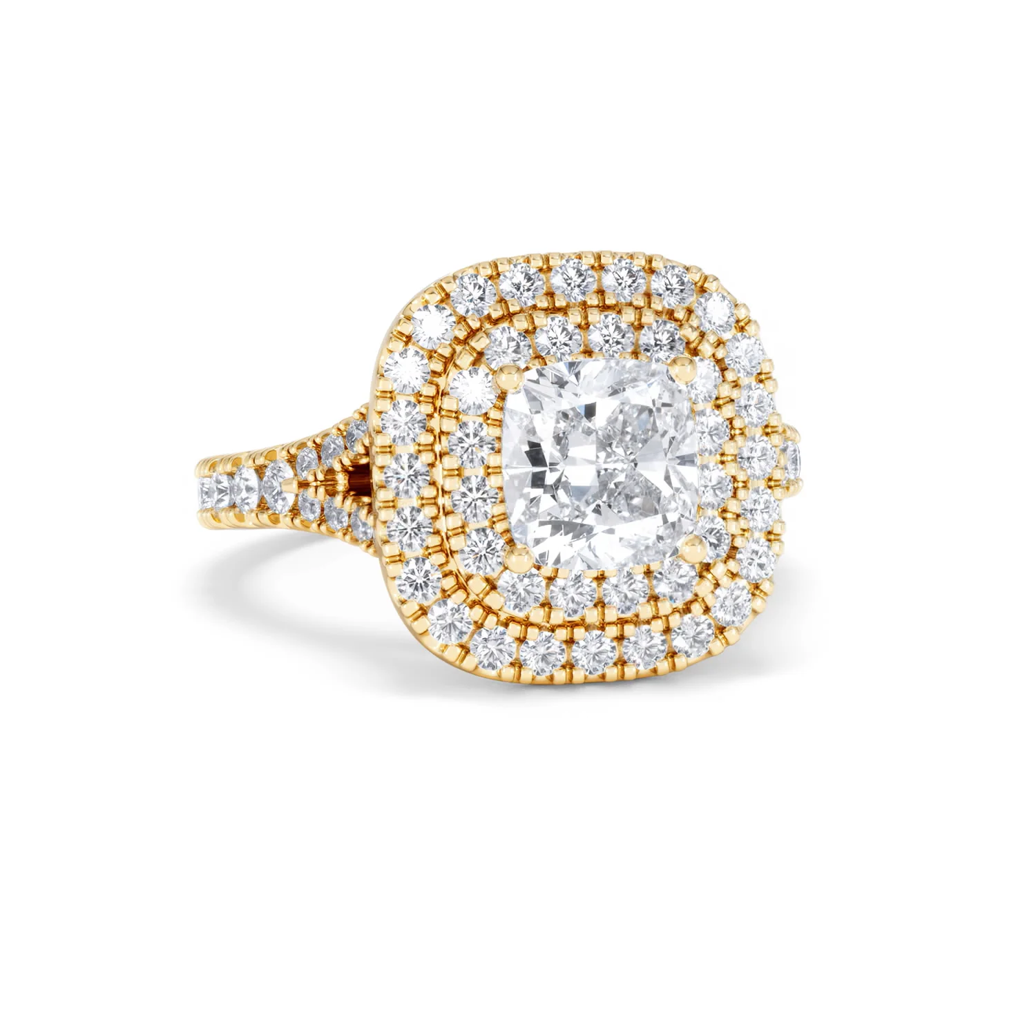 Anastasia Lab Diamond Halo Engagement Ring in 18K Gold 2.15ct F/VS1 - Image 11