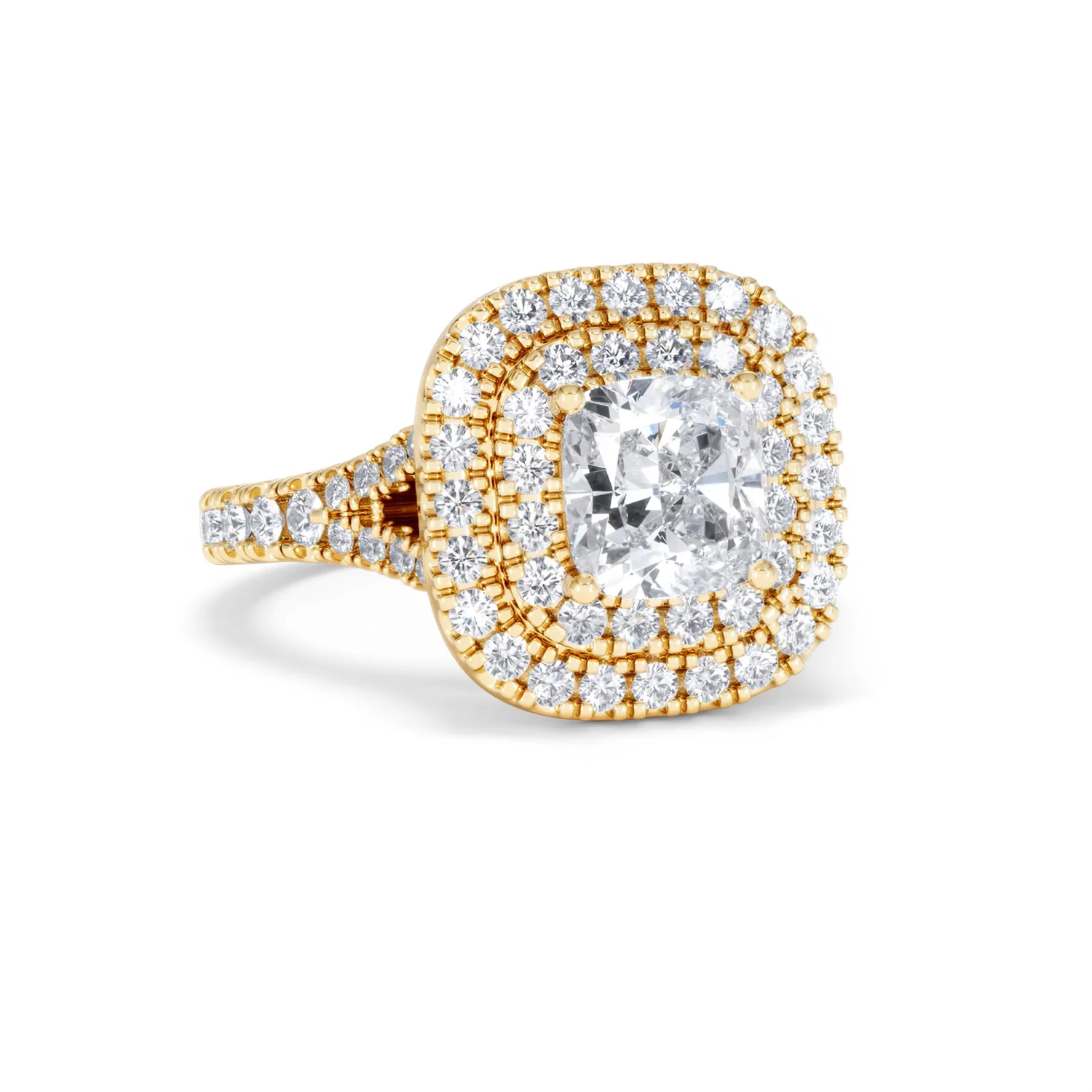 Anastasia Lab Diamond Halo Engagement Ring in 18K Gold 2.15ct F/VS1 - Image 12