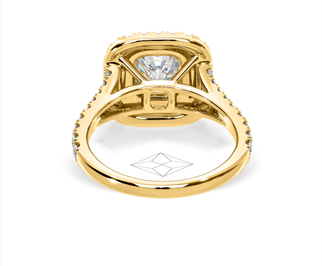 Anastasia Lab Diamond Halo Engagement Ring in 18K Gold 2.15ct F/VS1 - Image 127
