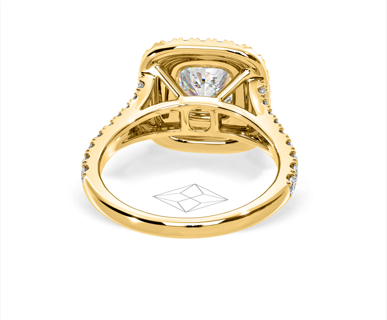Anastasia Lab Diamond Halo Engagement Ring in 18K Gold 2.15ct F/VS1 - Image 129