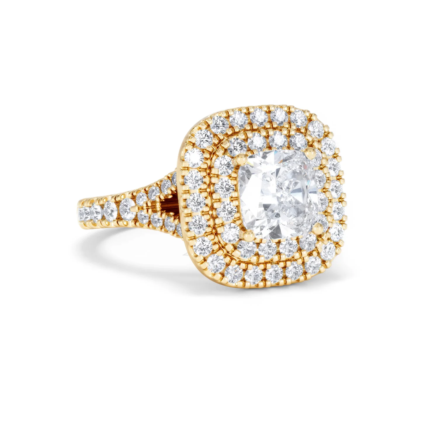 Anastasia Lab Diamond Halo Engagement Ring in 18K Gold 2.15ct F/VS1 - Image 13
