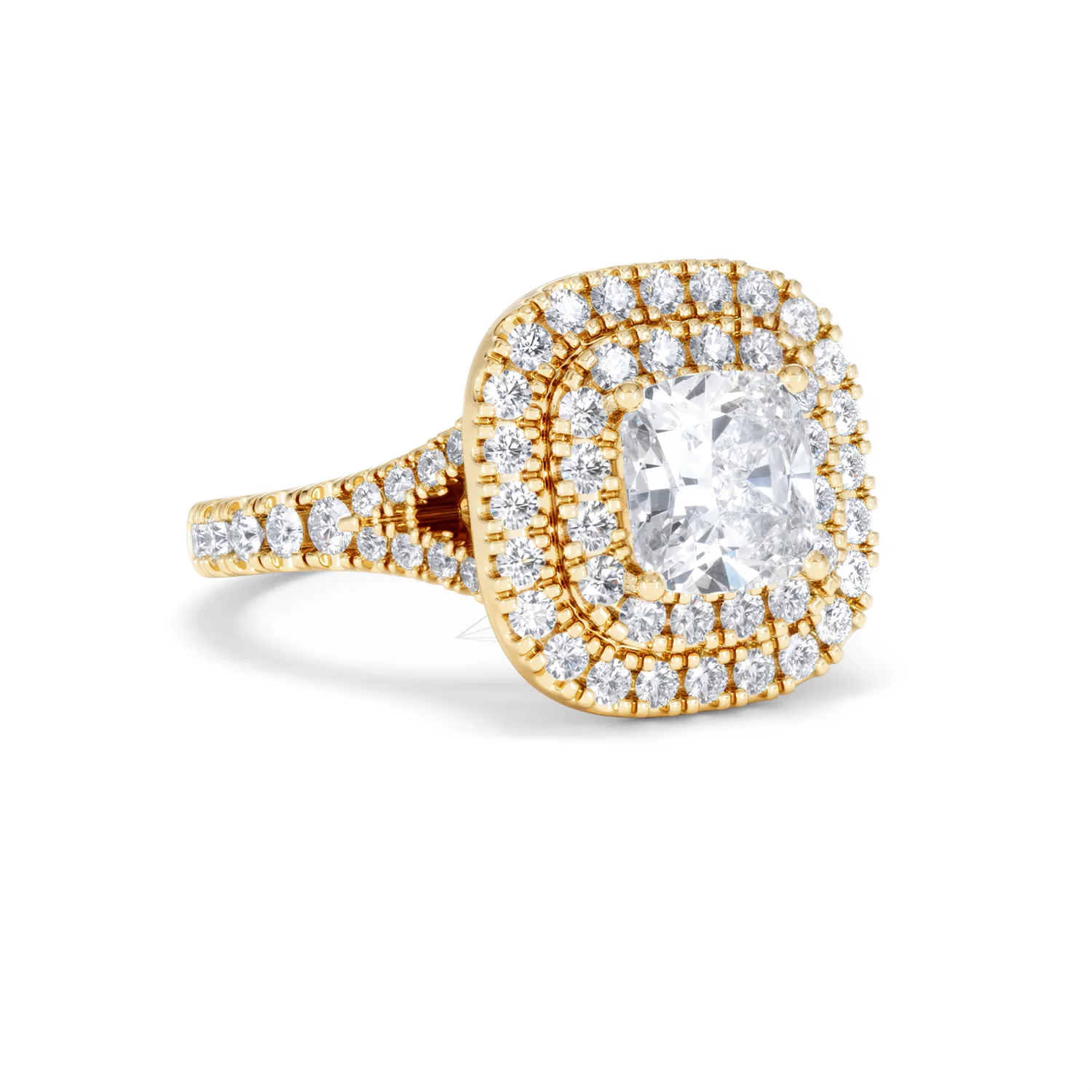 Anastasia Lab Diamond Halo Engagement Ring in 18K Gold 2.15ct F/VS1 - Image 14