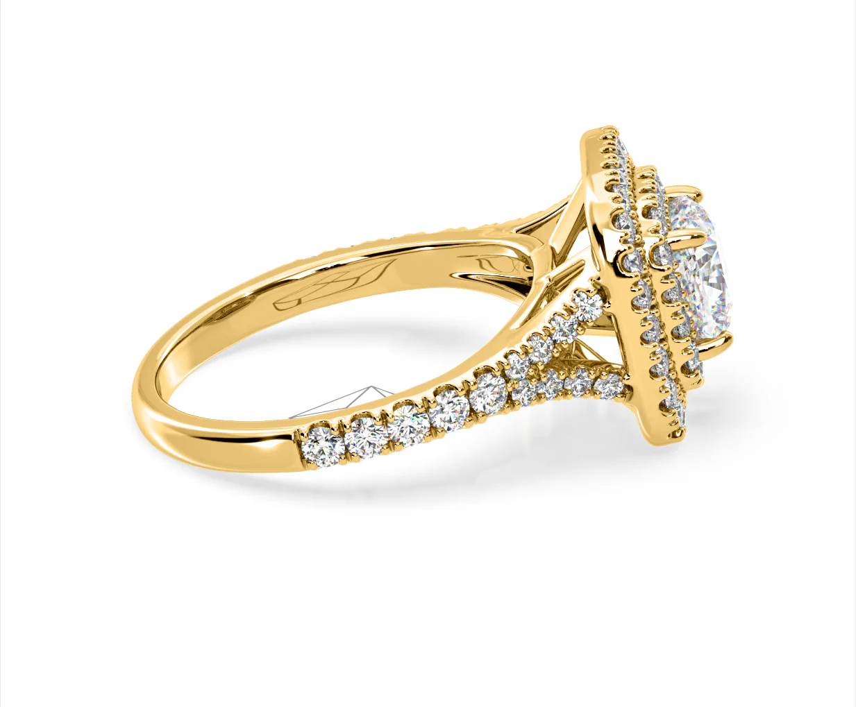 Anastasia Lab Diamond Halo Engagement Ring in 18K Gold 2.15ct F/VS1 - Image 147