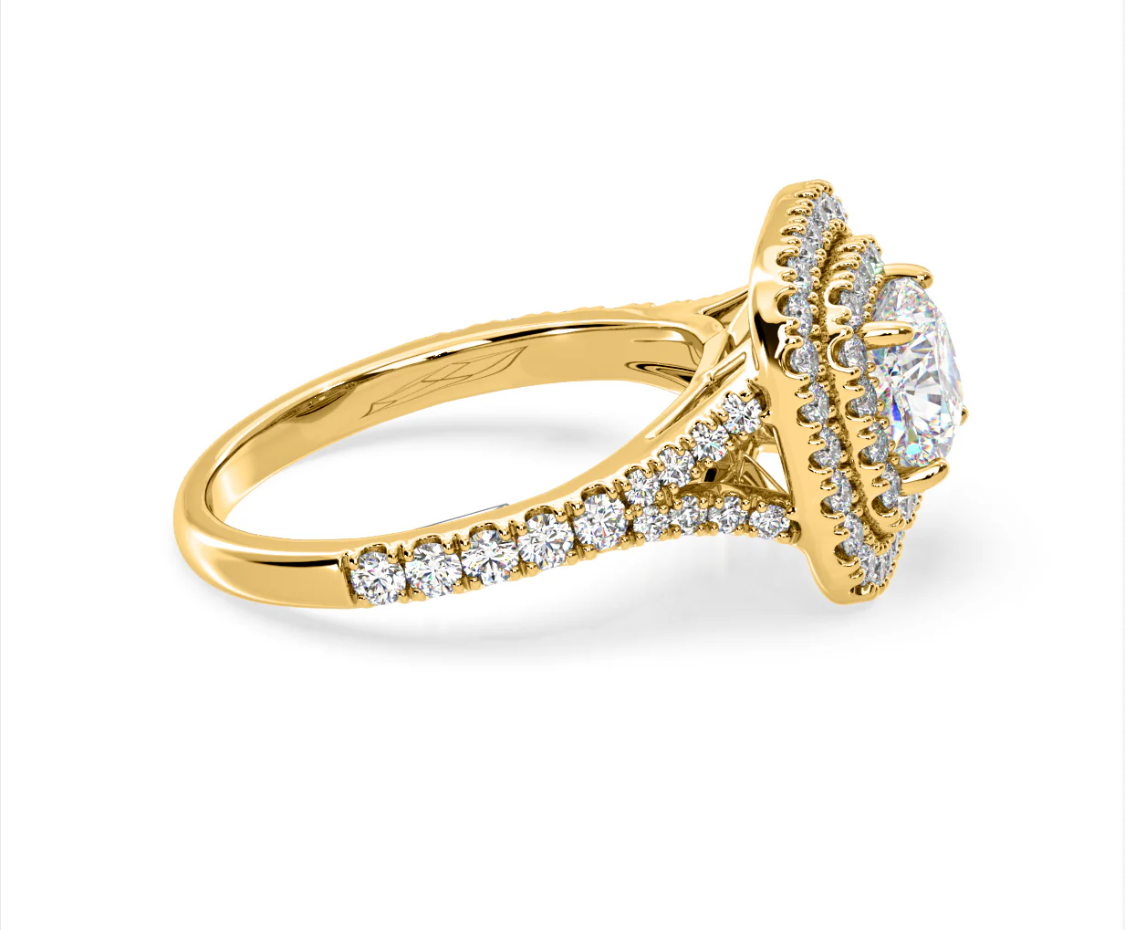 Anastasia Lab Diamond Halo Engagement Ring in 18K Gold 2.15ct F/VS1 - Image 149
