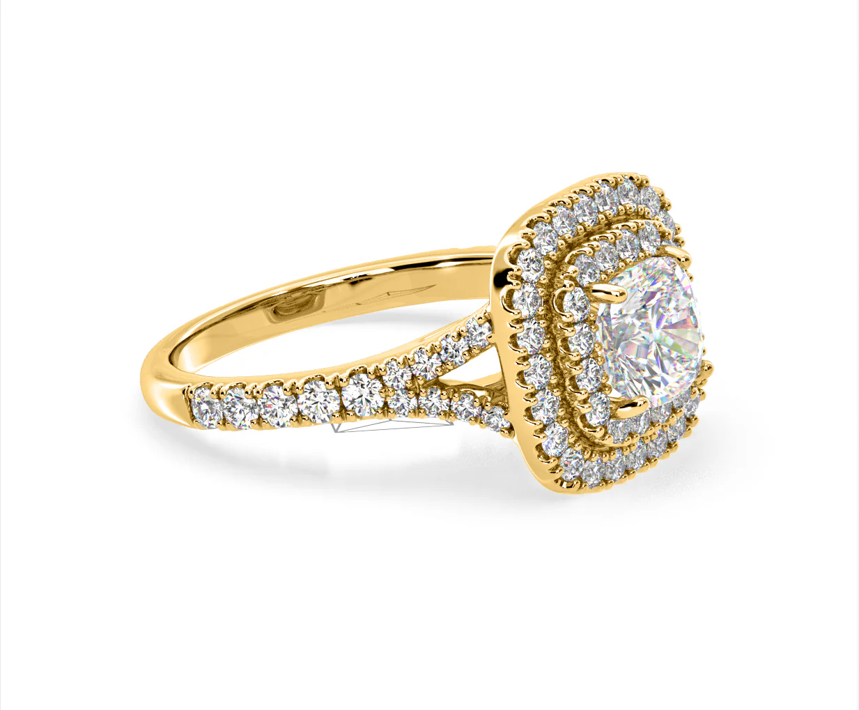 Anastasia Lab Diamond Halo Engagement Ring in 18K Gold 2.15ct F/VS1 - Image 155