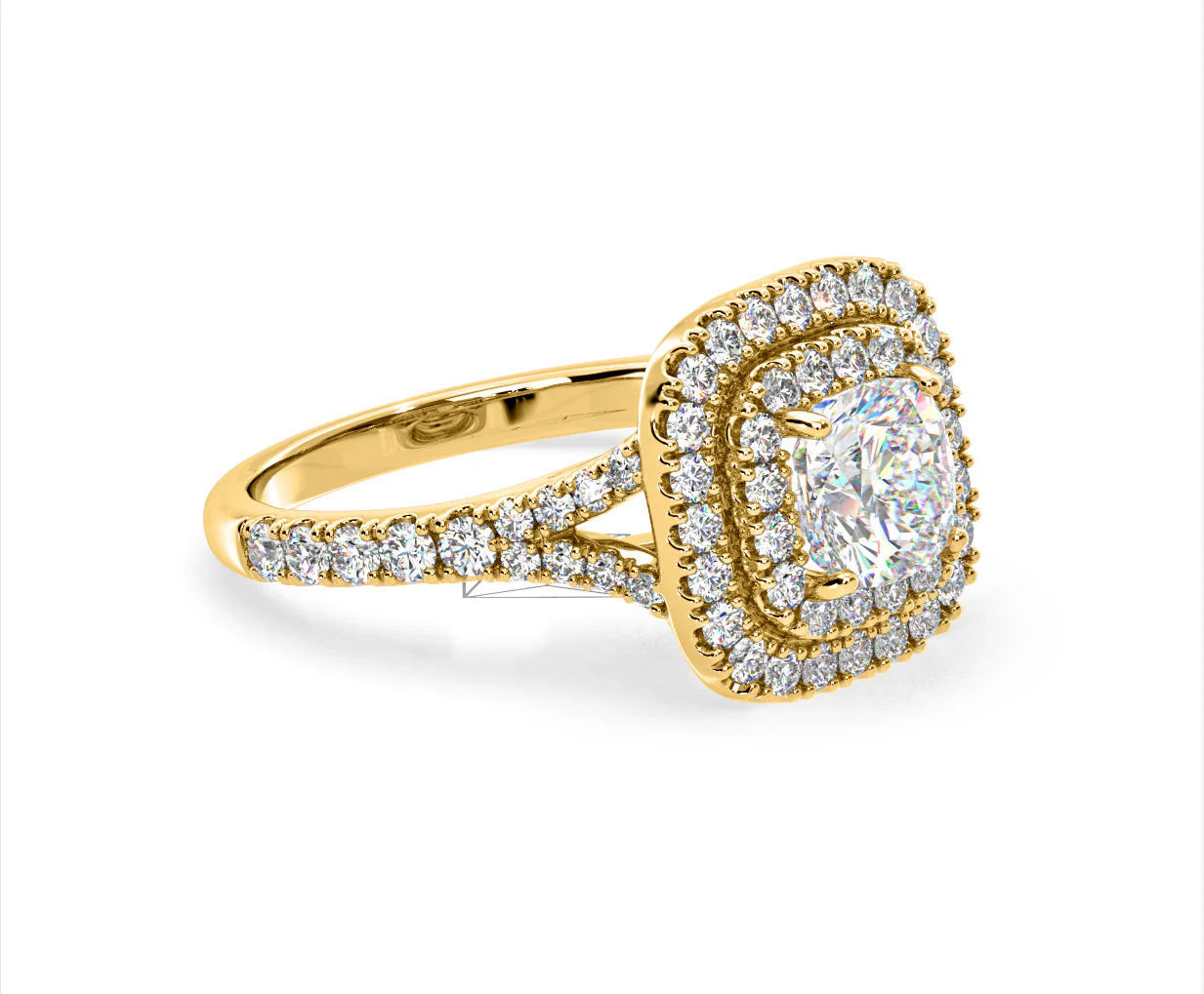 Anastasia Lab Diamond Halo Engagement Ring in 18K Gold 2.15ct F/VS1 - Image 157