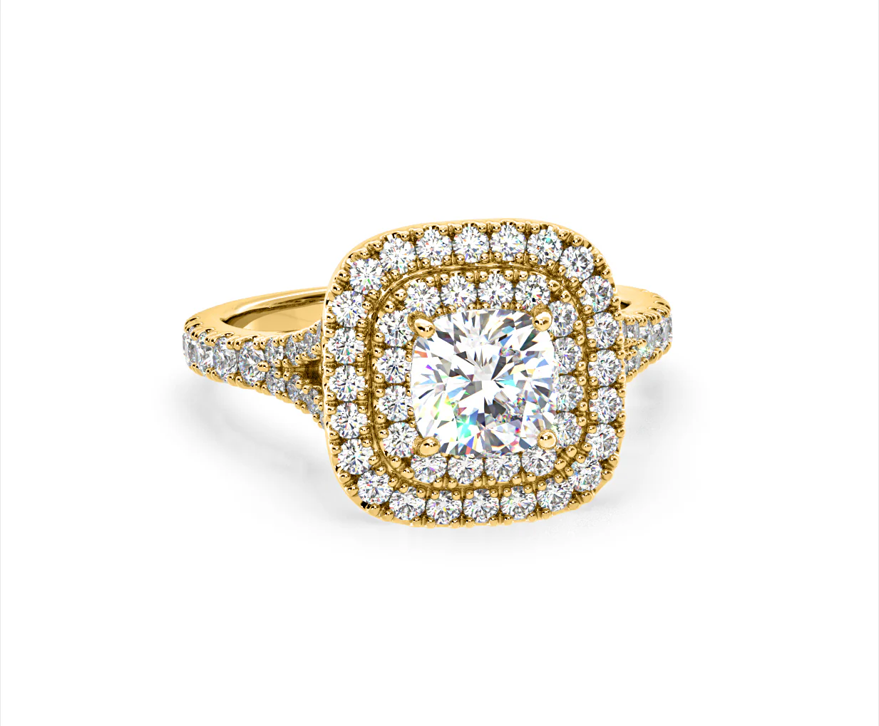 Anastasia Lab Diamond Halo Engagement Ring in 18K Gold 2.15ct F/VS1 - Image 165