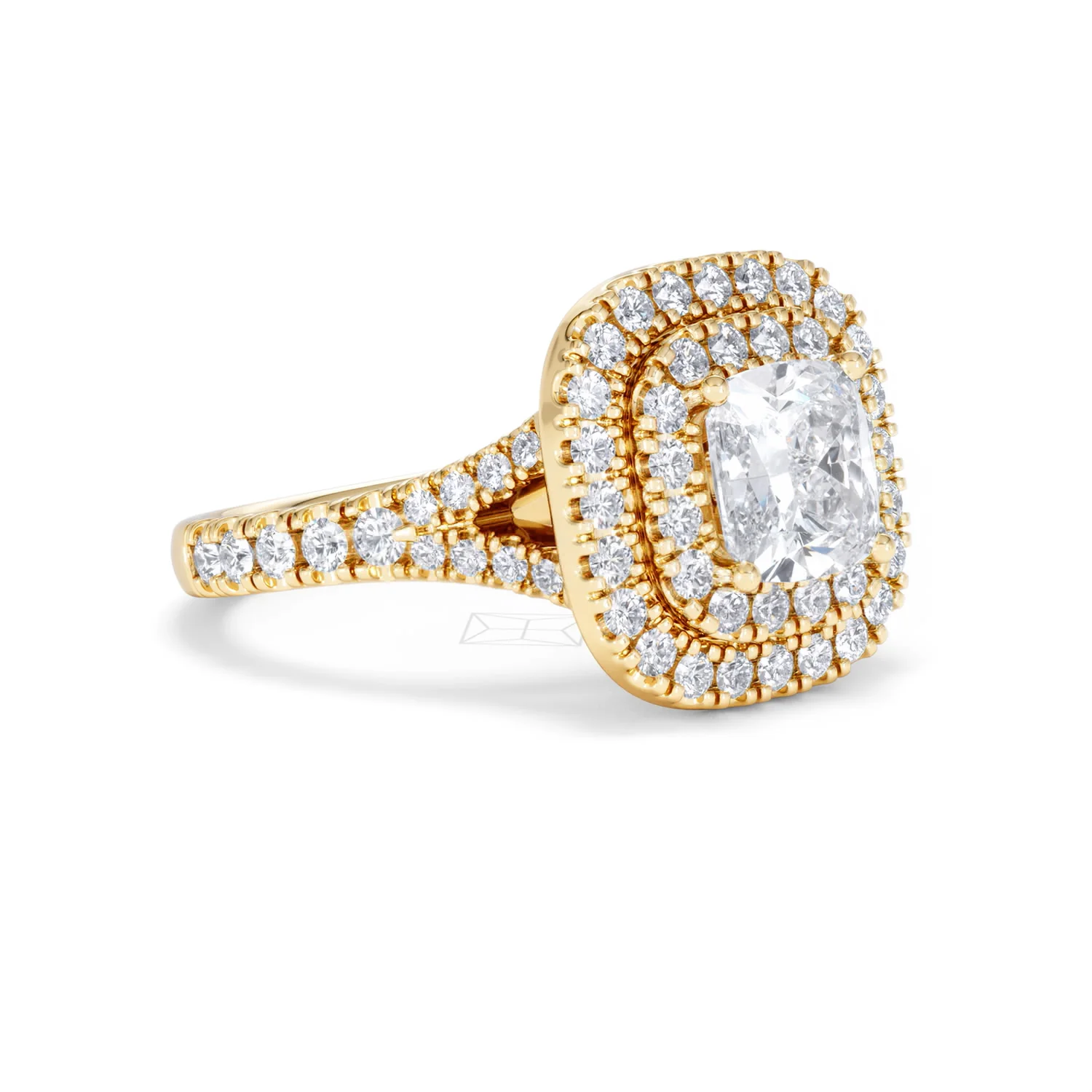 Anastasia Lab Diamond Halo Engagement Ring in 18K Gold 2.15ct F/VS1 - Image 17