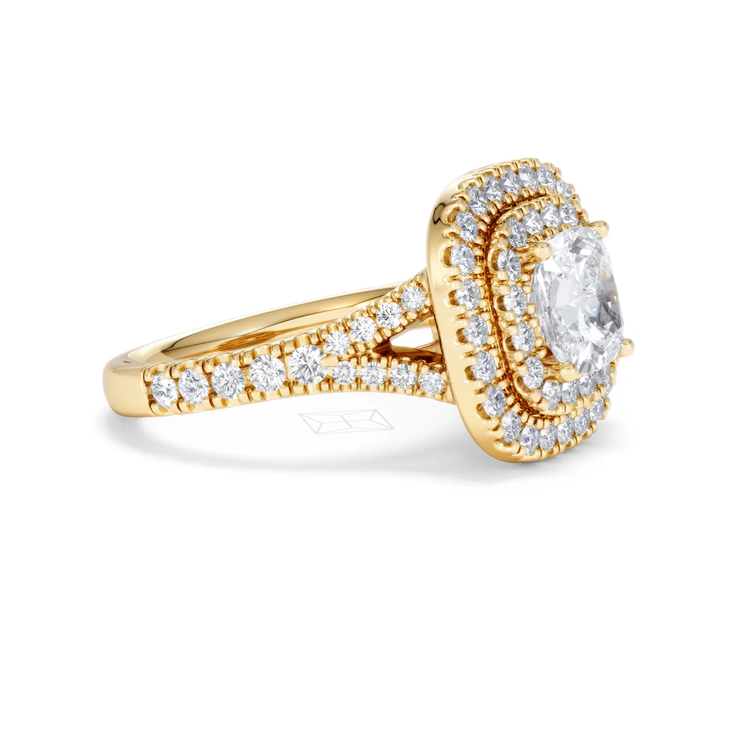 Anastasia Lab Diamond Halo Engagement Ring in 18K Gold 2.15ct F/VS1 - Image 21
