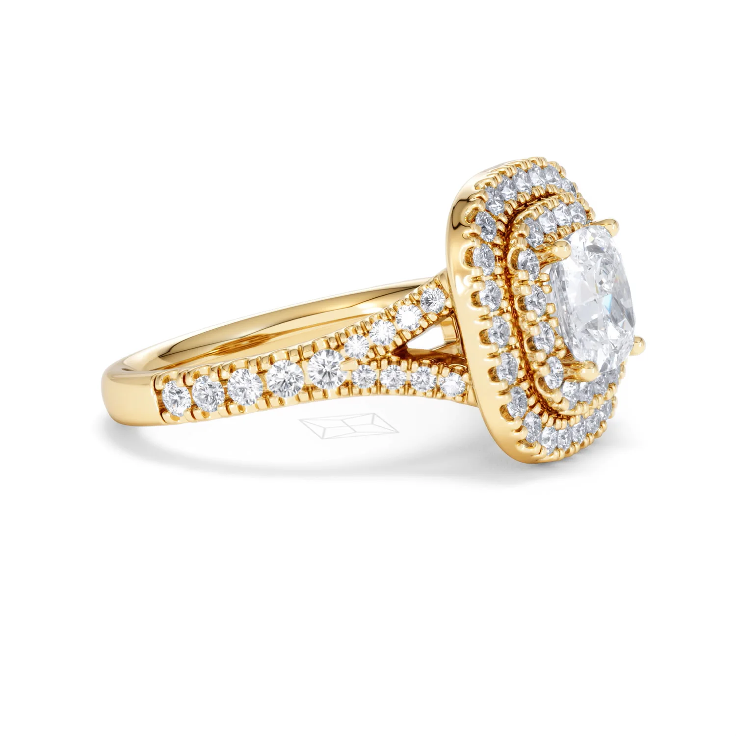 Anastasia Lab Diamond Halo Engagement Ring in 18K Gold 2.15ct F/VS1 - Image 22
