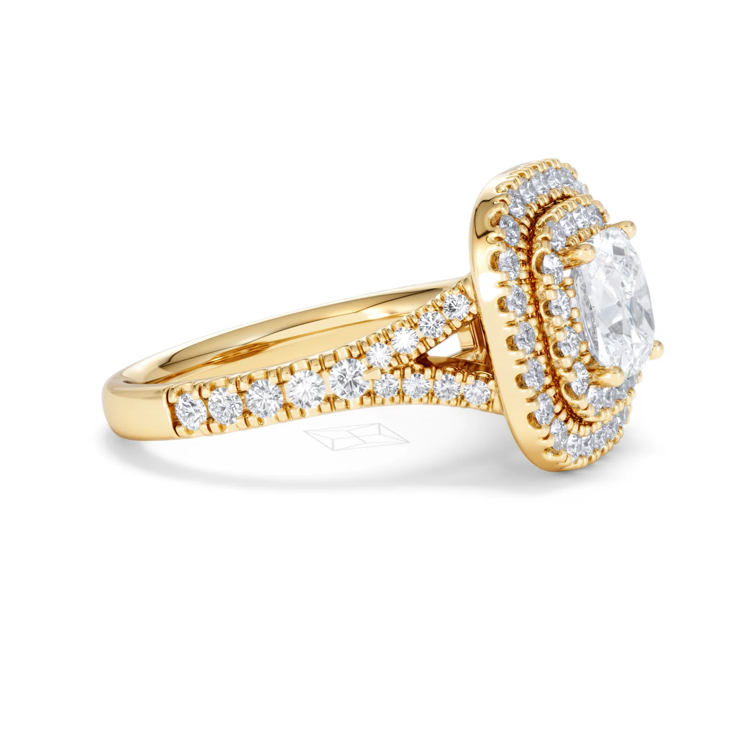 Anastasia Lab Diamond Halo Engagement Ring in 18K Gold 2.15ct F/VS1 - Image 23