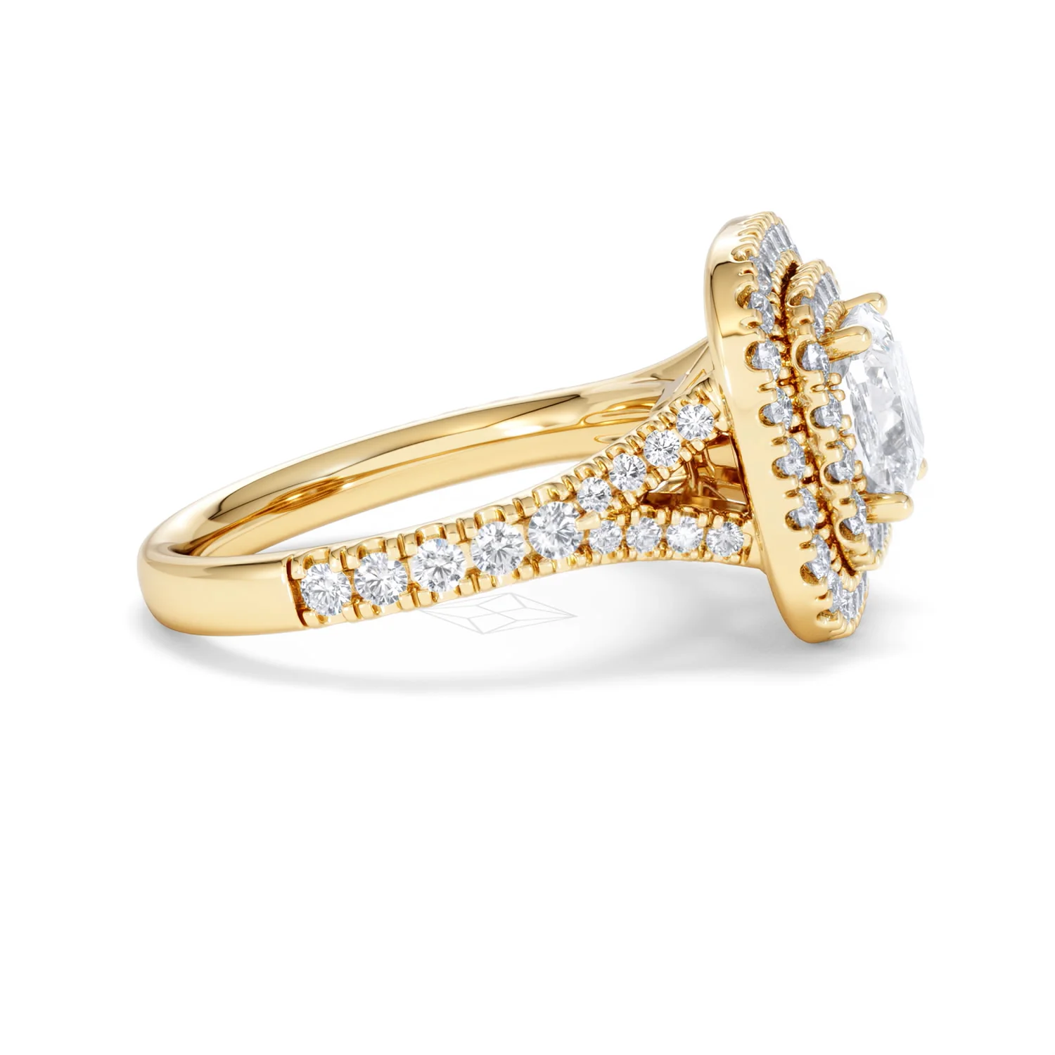 Anastasia Lab Diamond Halo Engagement Ring in 18K Gold 2.15ct F/VS1 - Image 26