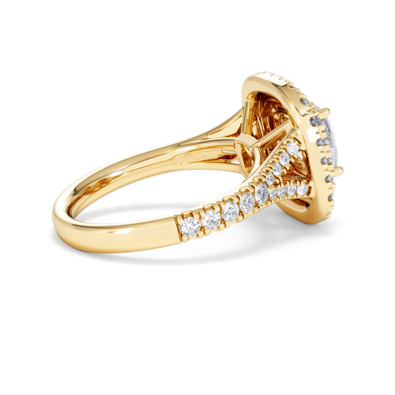 Anastasia Lab Diamond Halo Engagement Ring in 18K Gold 2.15ct F/VS1 - Image 33