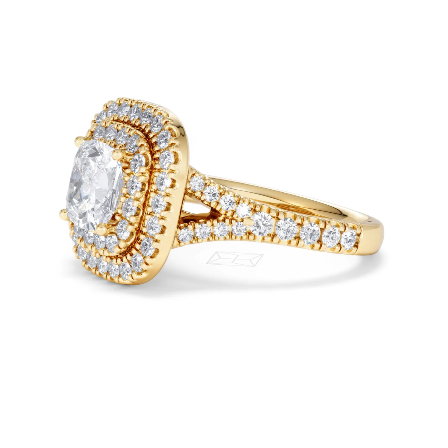 Anastasia Lab Diamond Halo Engagement Ring in 18K Gold 2.15ct F/VS1 - Image 75