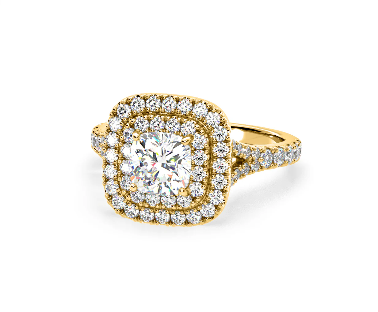 Anastasia Lab Diamond Halo Engagement Ring in 18K Gold 2.15ct F/VS1 - Image 91