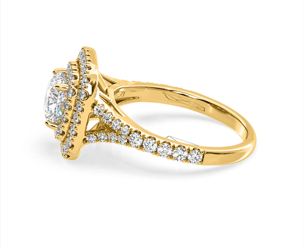 Anastasia Lab Diamond Halo Engagement Ring in 18K Gold 2.70ct F/VS1 - Image 107