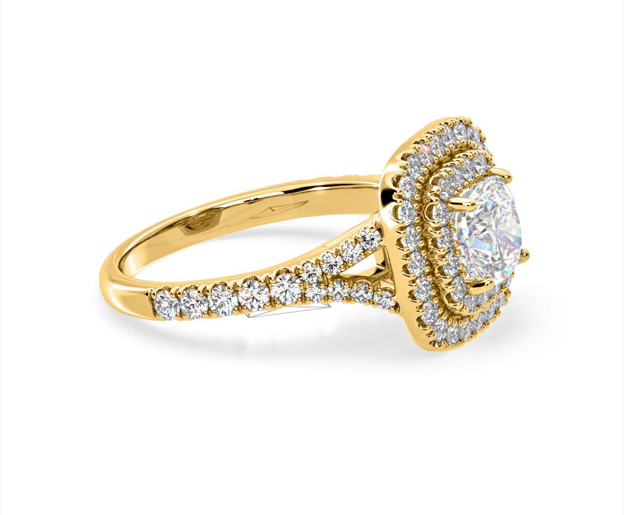 Anastasia Lab Diamond Halo Engagement Ring in 18K Gold 2.70ct F/VS1 - Image 153