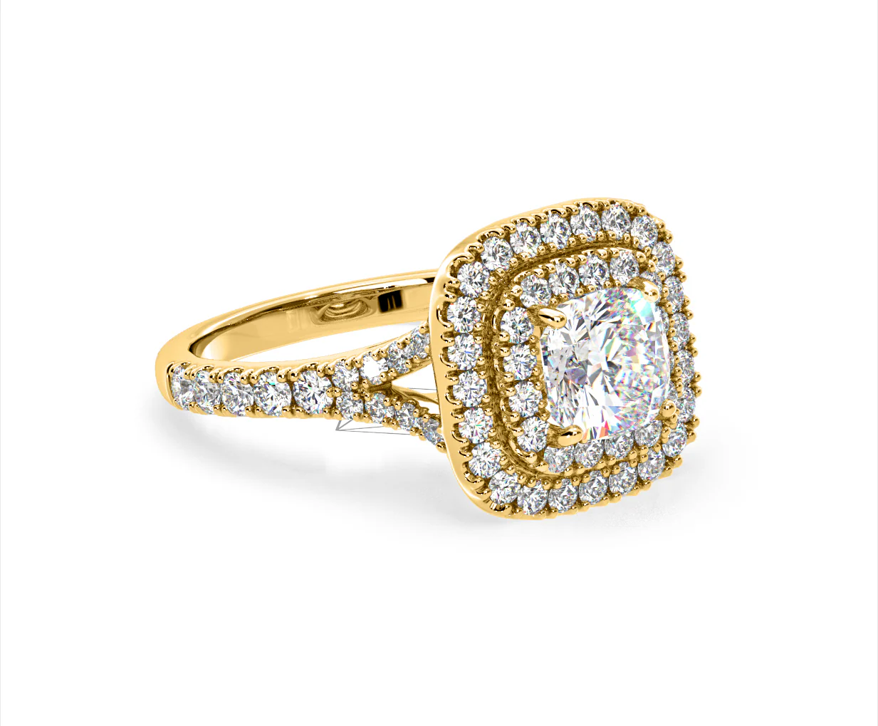 Anastasia Lab Diamond Halo Engagement Ring in 18K Gold 2.70ct F/VS1 - Image 159