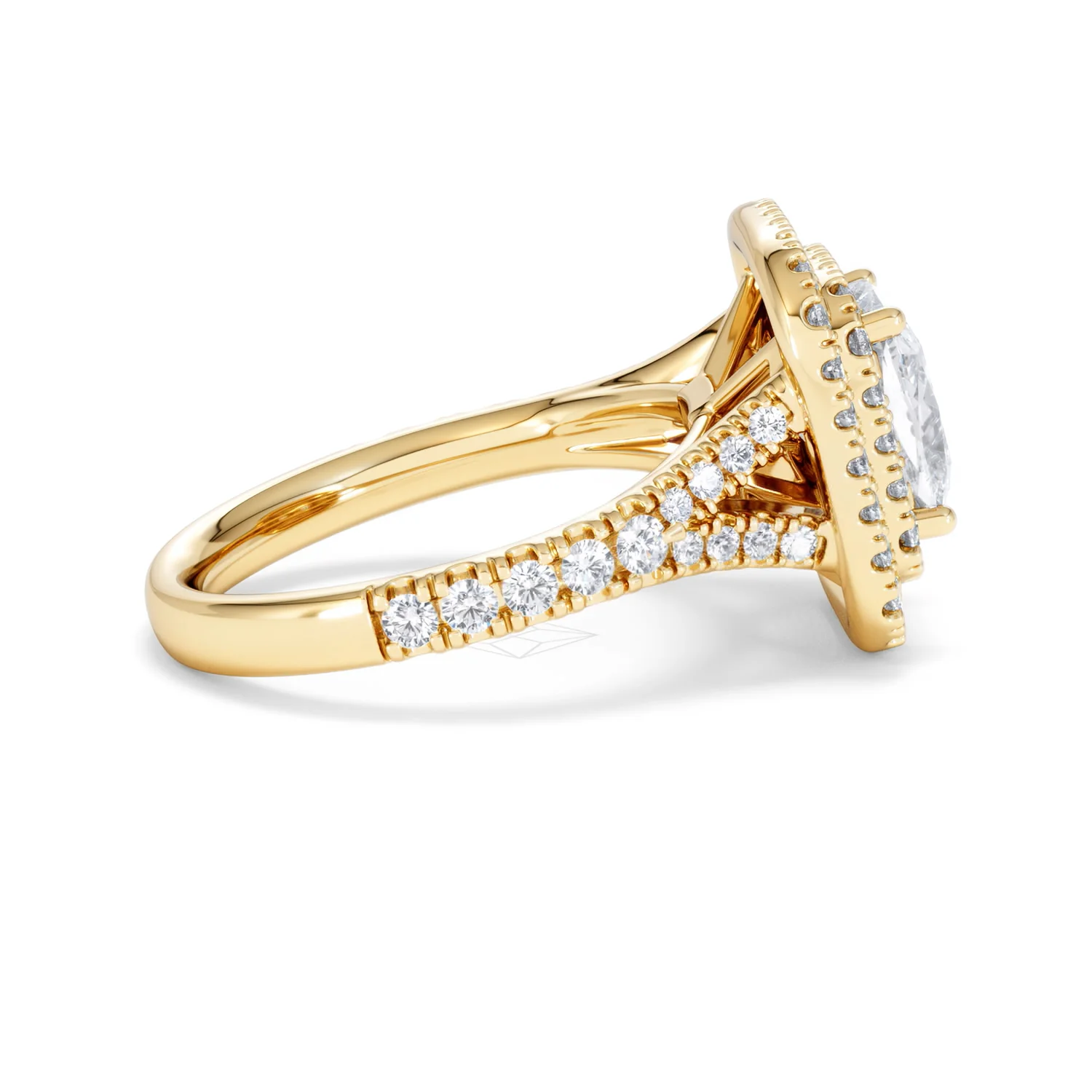 Anastasia Lab Diamond Halo Engagement Ring in 18K Gold 2.70ct F/VS1 - Image 29