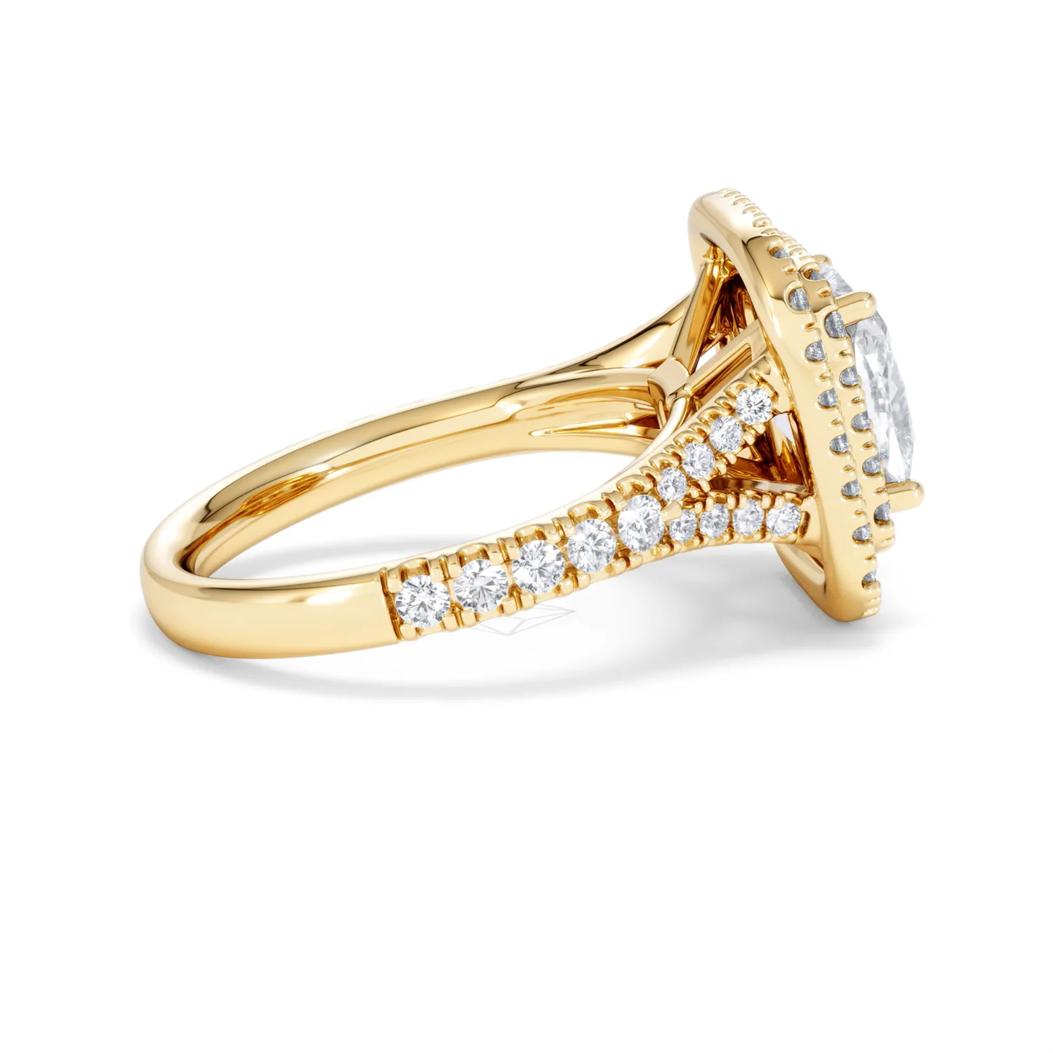Anastasia Lab Diamond Halo Engagement Ring in 18K Gold 2.70ct F/VS1 - Image 30