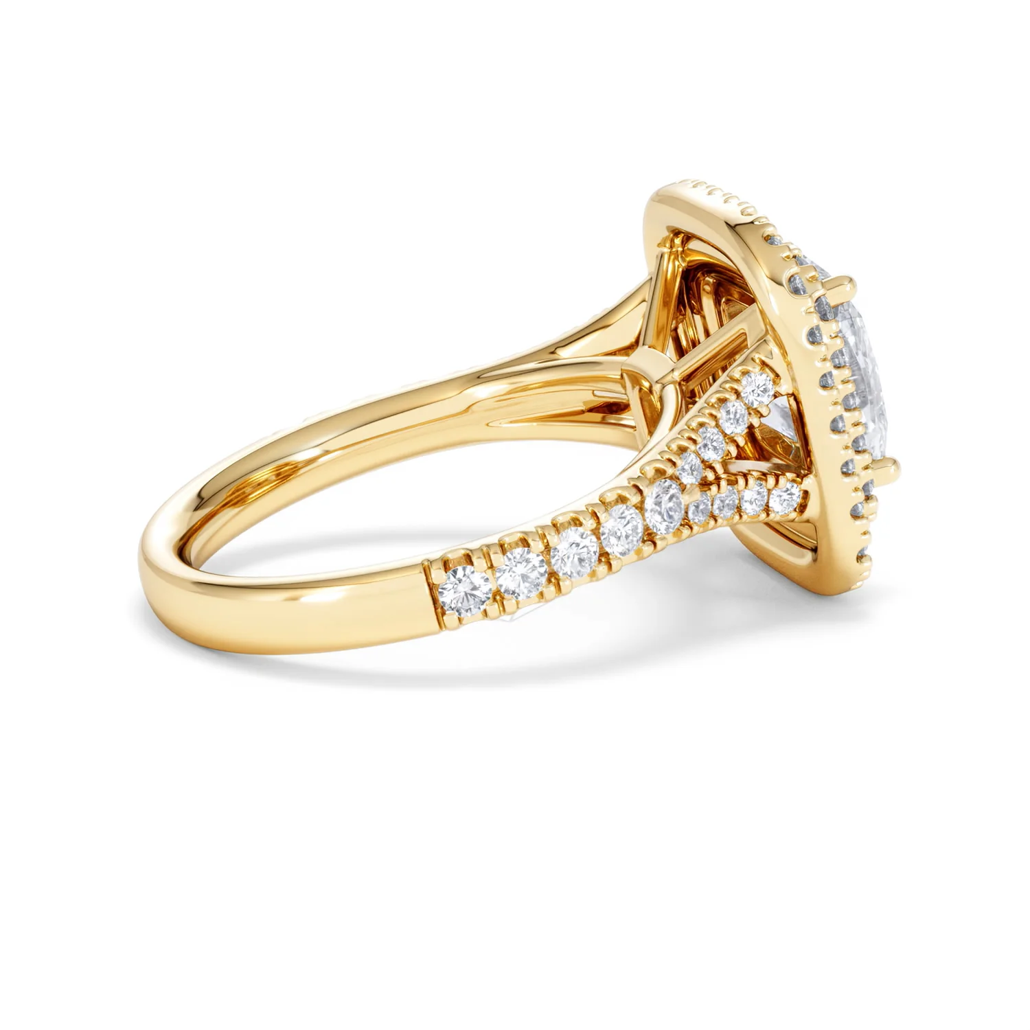 Anastasia Lab Diamond Halo Engagement Ring in 18K Gold 2.70ct F/VS1 - Image 32