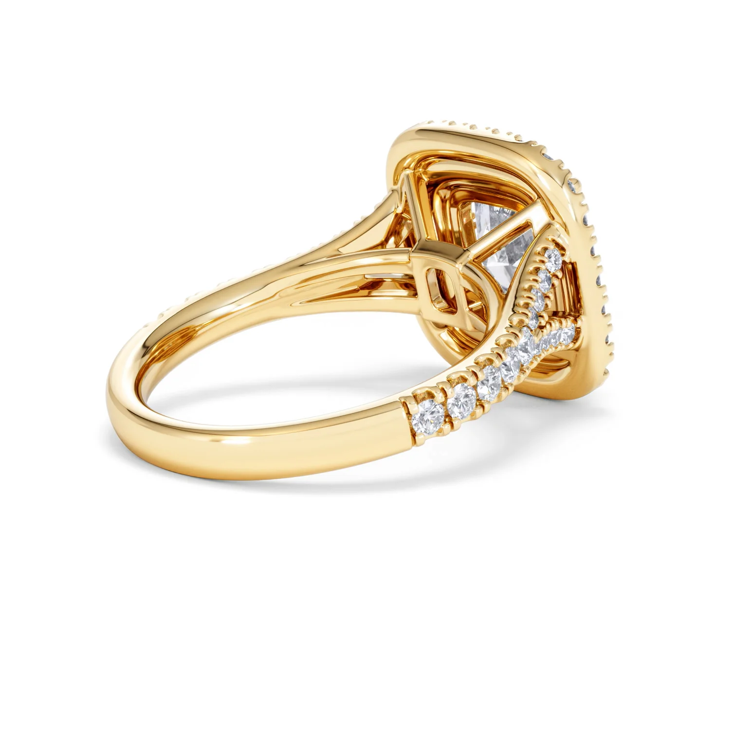 Anastasia Lab Diamond Halo Engagement Ring in 18K Gold 2.70ct F/VS1 - Image 37