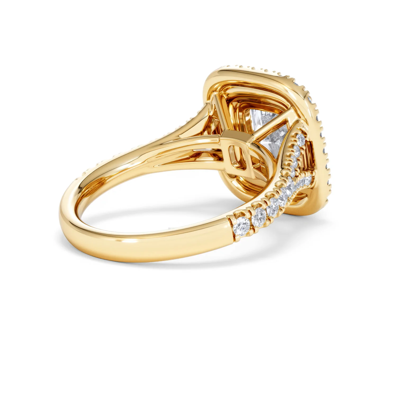 Anastasia Lab Diamond Halo Engagement Ring in 18K Gold 2.70ct F/VS1 - Image 38