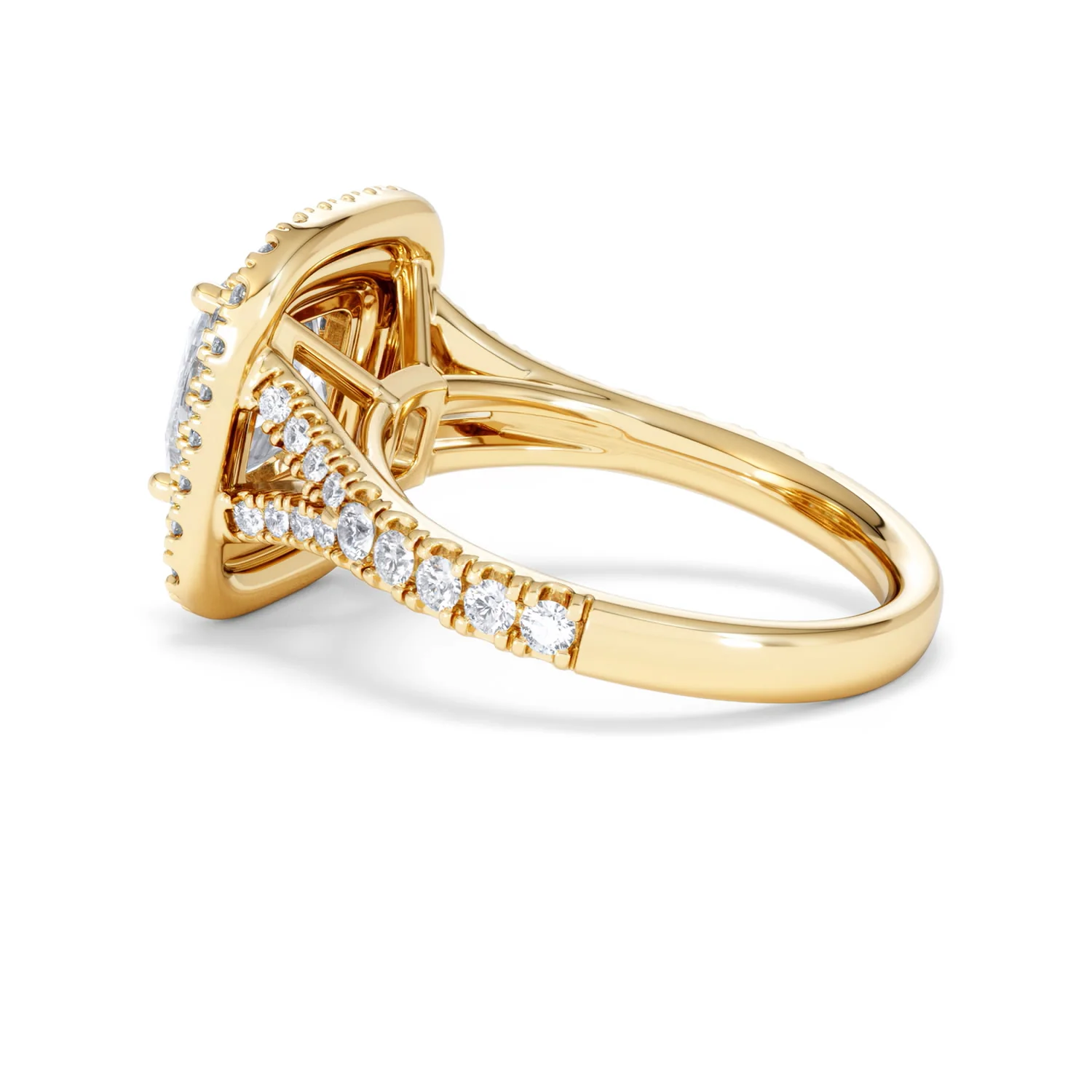Anastasia Lab Diamond Halo Engagement Ring in 18K Gold 2.70ct F/VS1 - Image 62