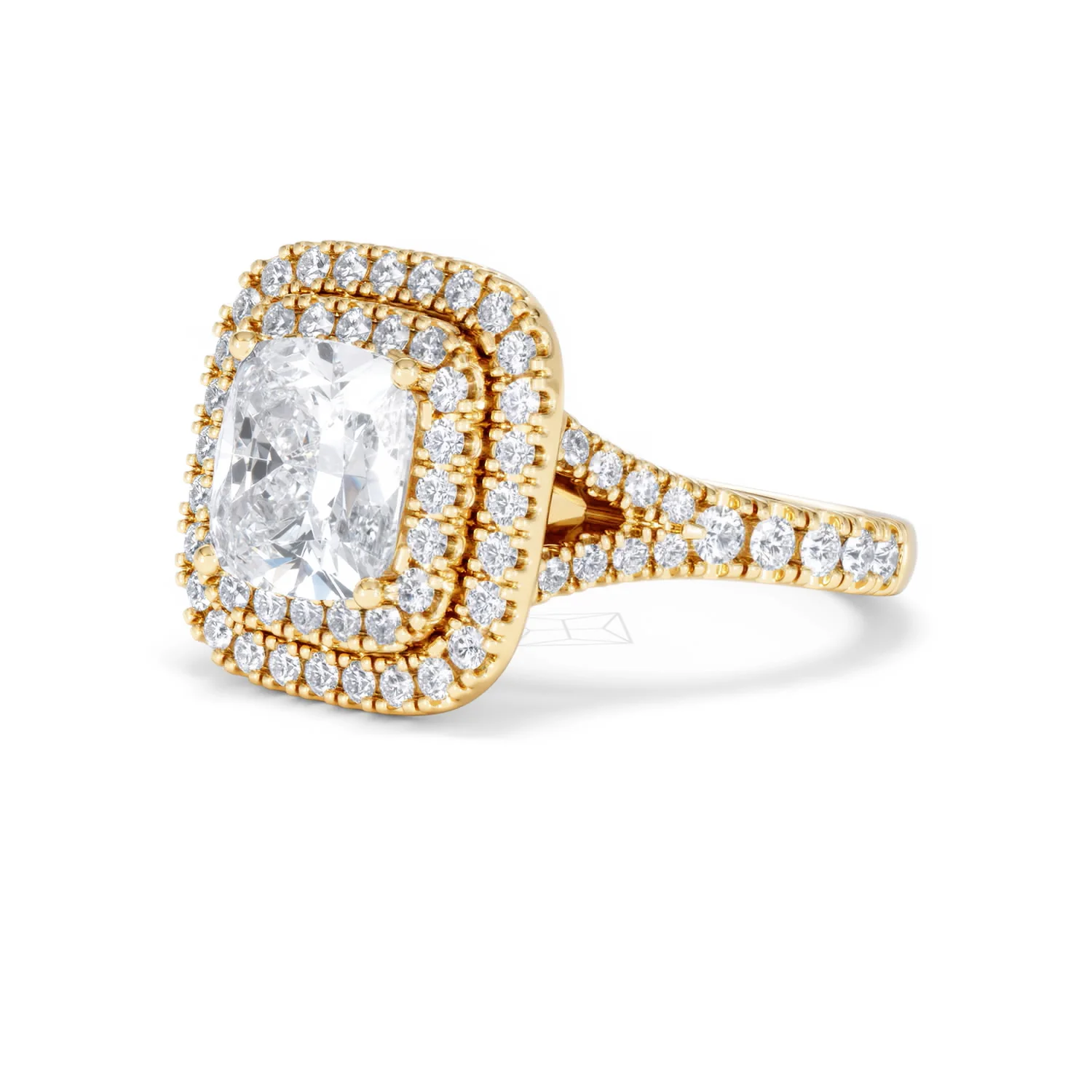 Anastasia Lab Diamond Halo Engagement Ring in 18K Gold 2.70ct F/VS1 - Image 79