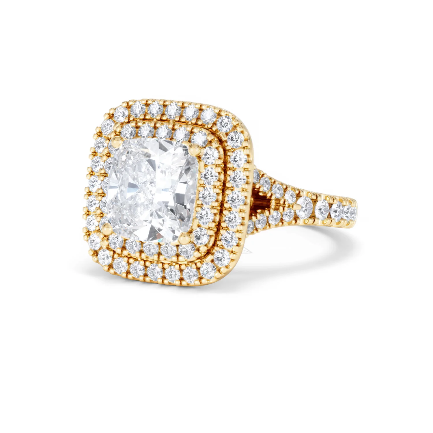 Anastasia Lab Diamond Halo Engagement Ring in 18K Gold 2.70ct F/VS1 - Image 82