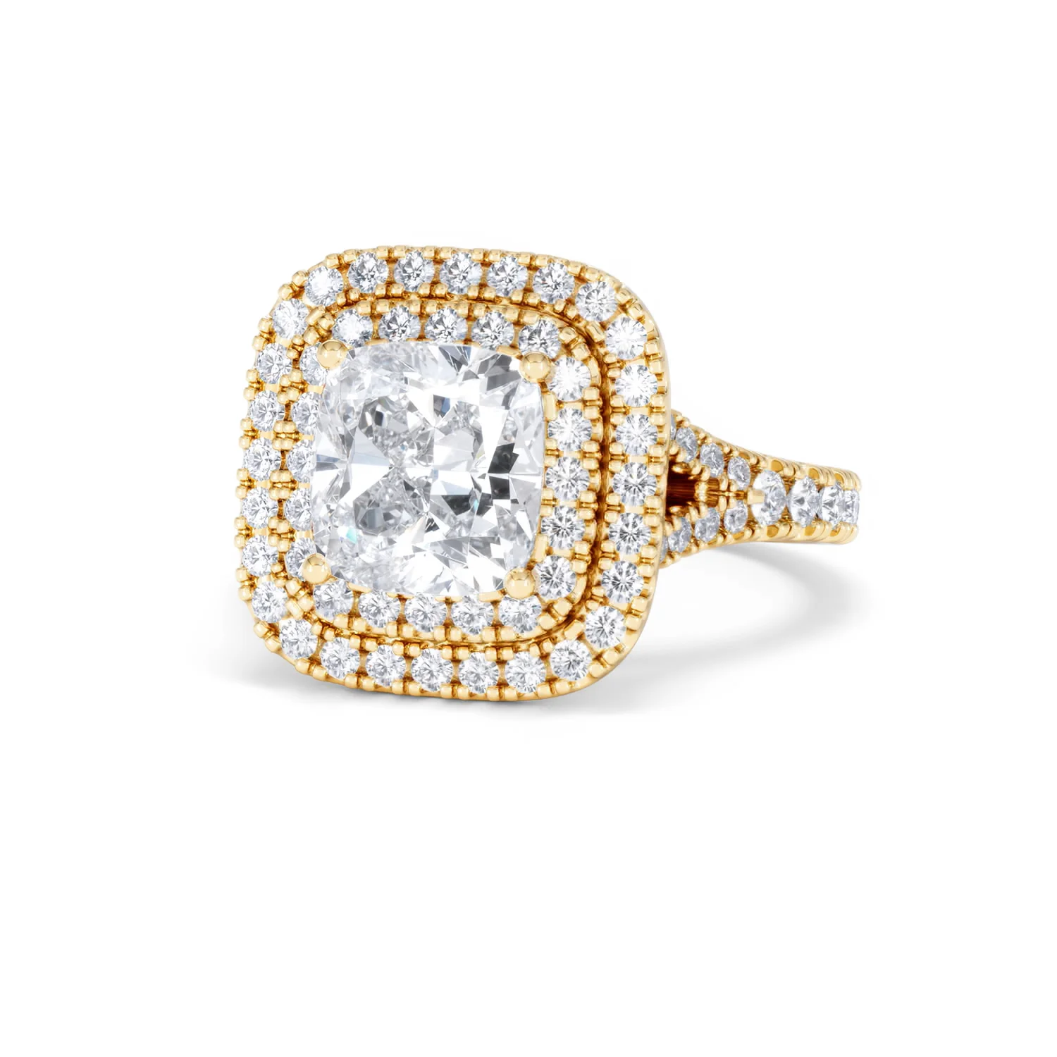 Anastasia Lab Diamond Halo Engagement Ring in 18K Gold 2.70ct F/VS1 - Image 84