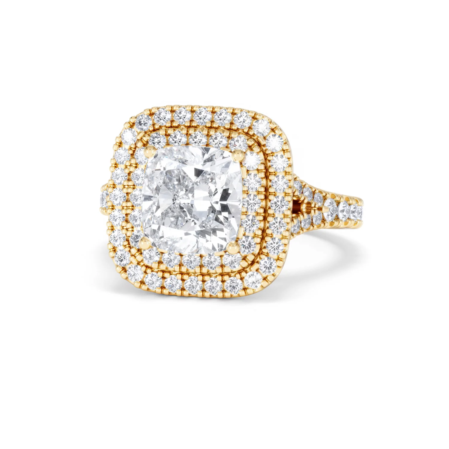 Anastasia Lab Diamond Halo Engagement Ring in 18K Gold 2.70ct F/VS1 - Image 85