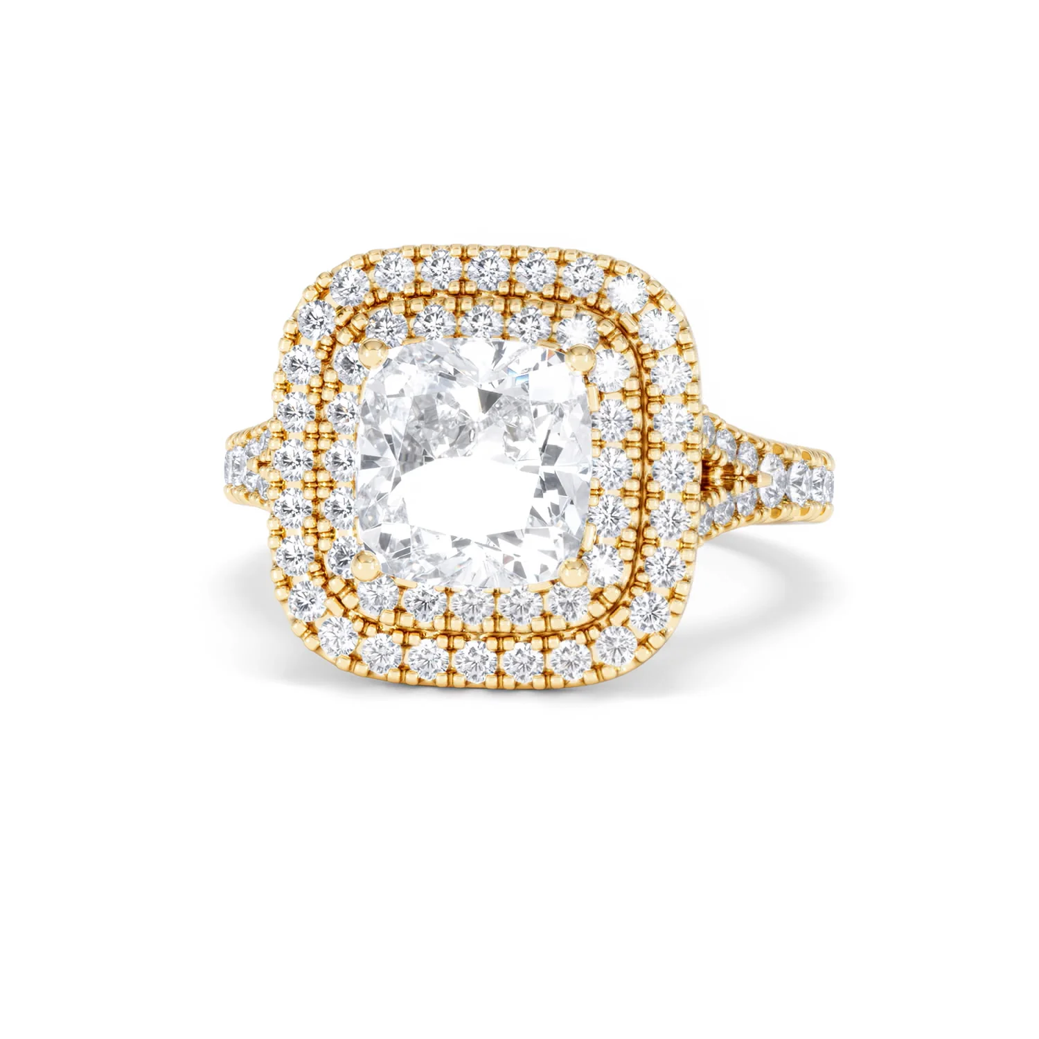 Anastasia Lab Diamond Halo Engagement Ring in 18K Gold 2.70ct F/VS1 - Image 86
