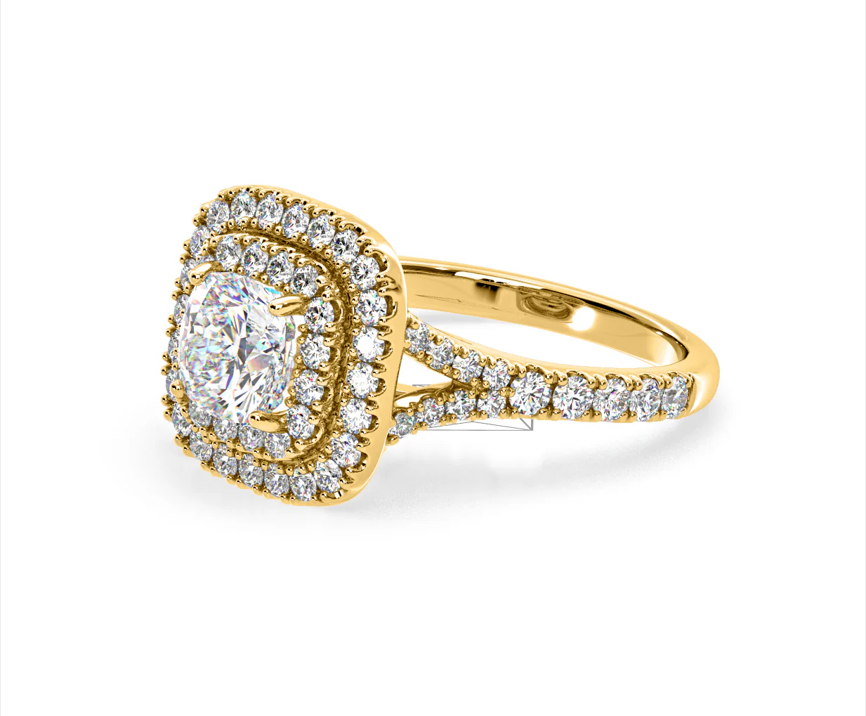 Anastasia Lab Diamond Halo Engagement Ring in 18K Gold 2.70ct F/VS1 - Image 98