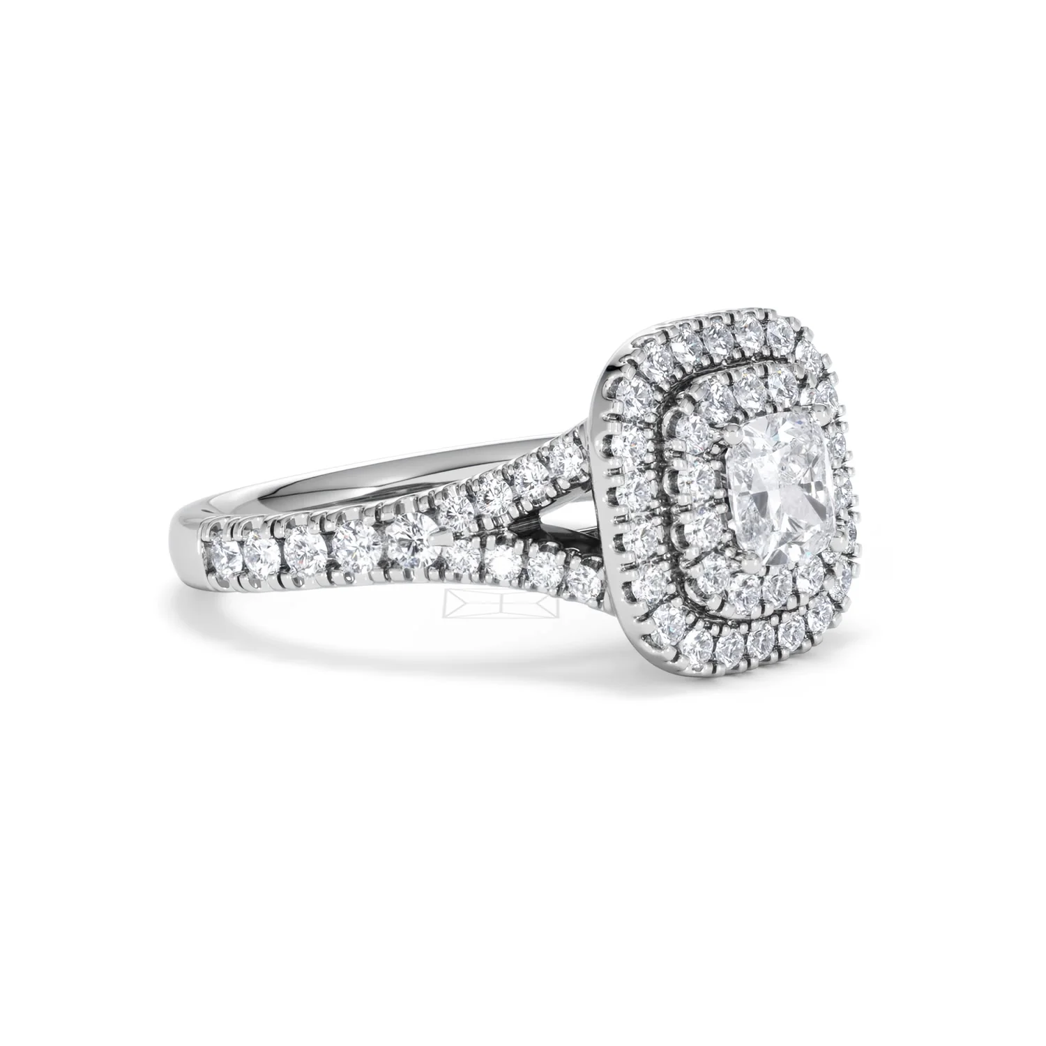 Anastasia Lab Diamond Halo Engagement Ring in Platinum 1.30ct F/VS1 - Image 20