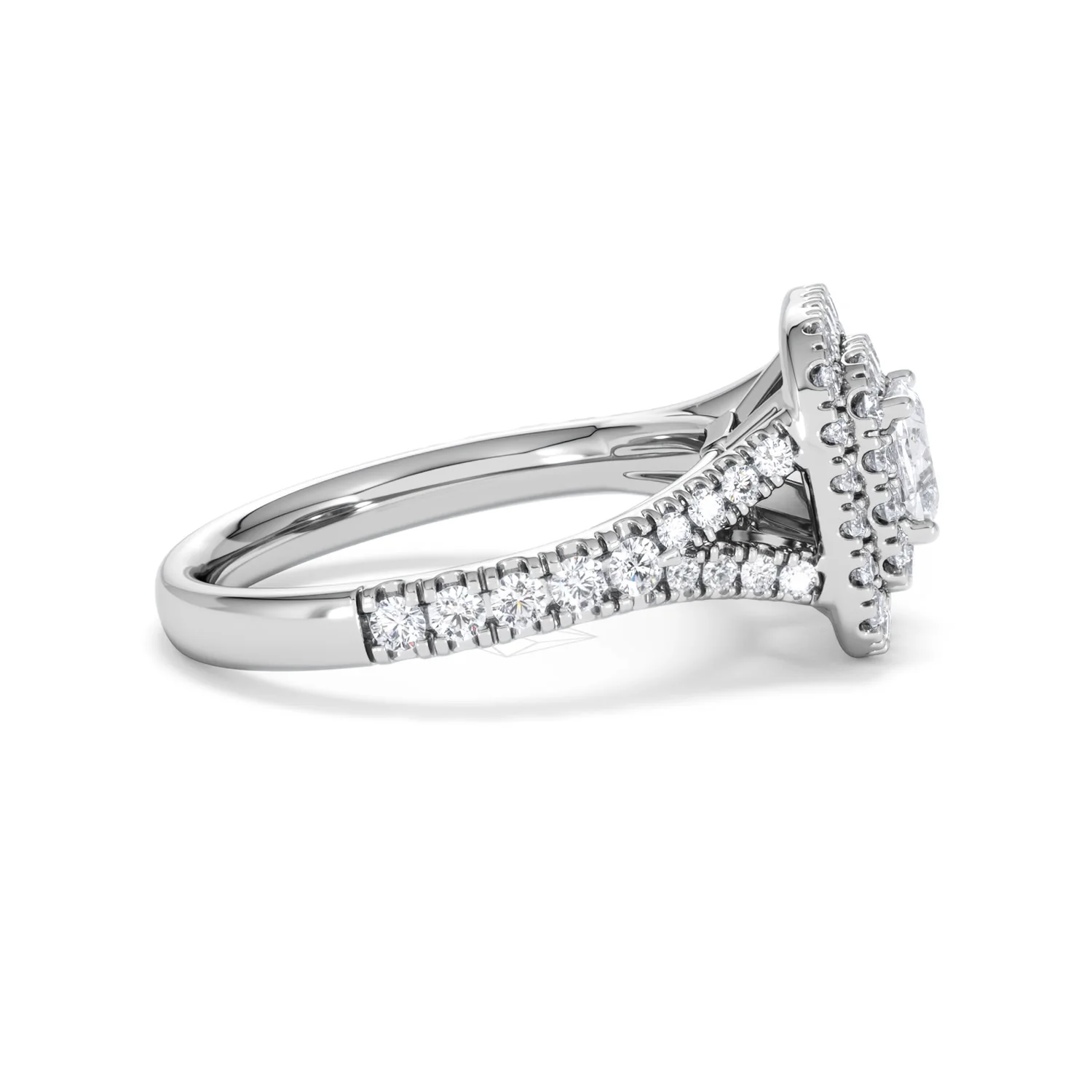 Anastasia Lab Diamond Halo Engagement Ring in Platinum 1.30ct F/VS1 - Image 29