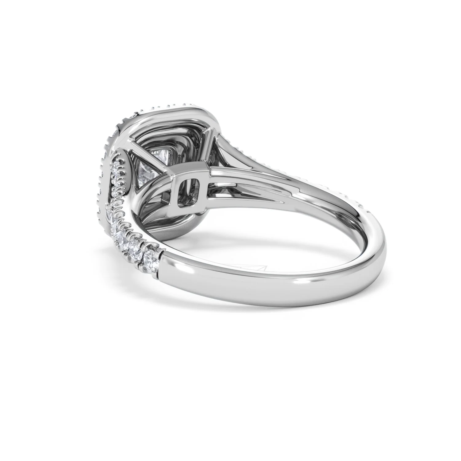 Anastasia Lab Diamond Halo Engagement Ring in Platinum 1.30ct F/VS1 - Image 58