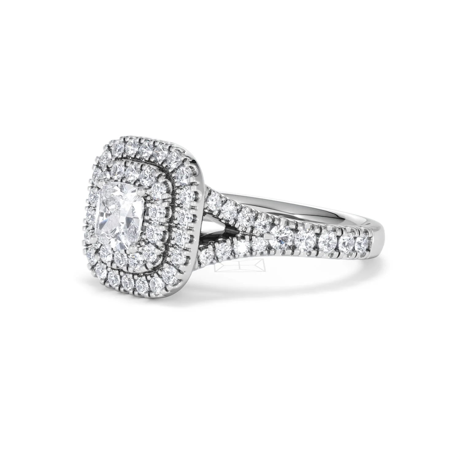 Anastasia Lab Diamond Halo Engagement Ring in Platinum 1.30ct F/VS1 - Image 80