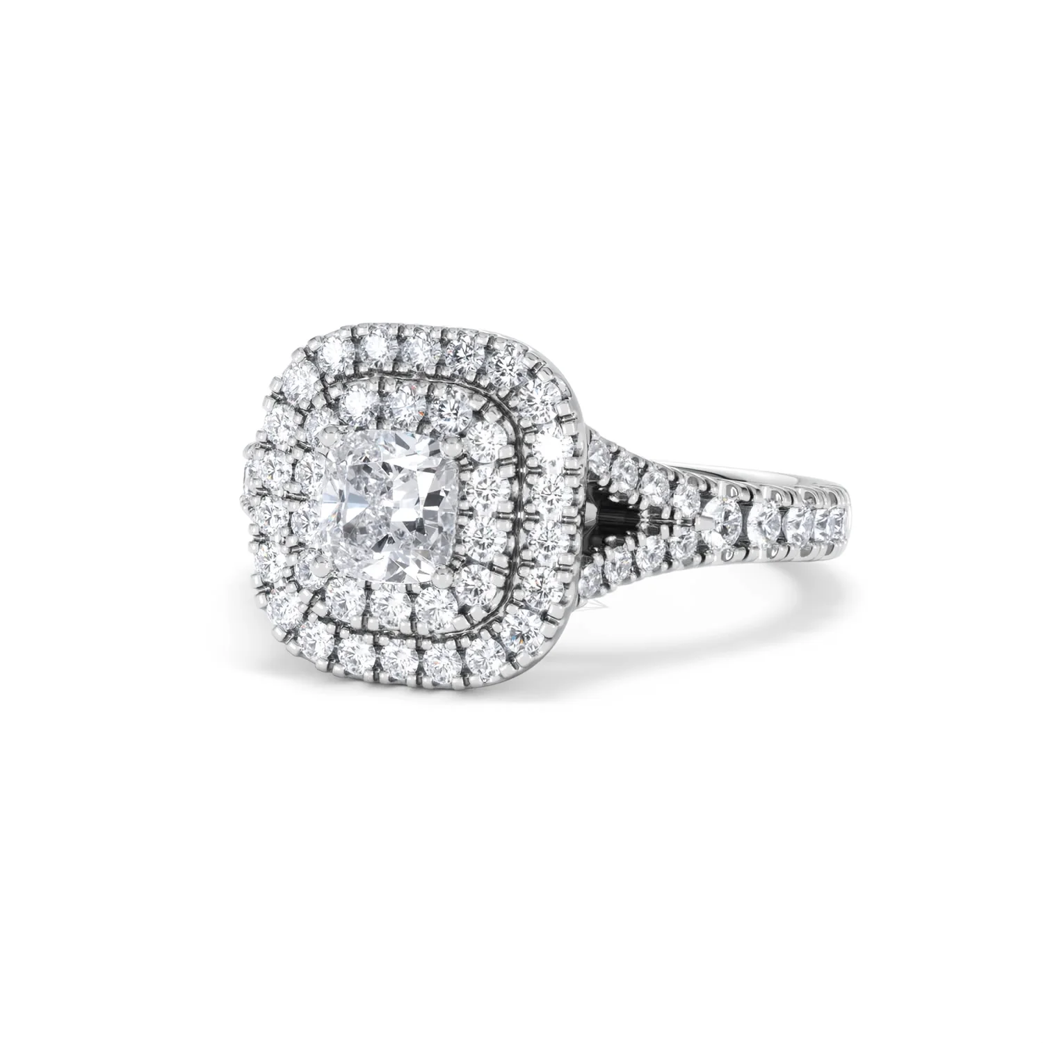 Anastasia Lab Diamond Halo Engagement Ring in Platinum 1.30ct F/VS1 - Image 85