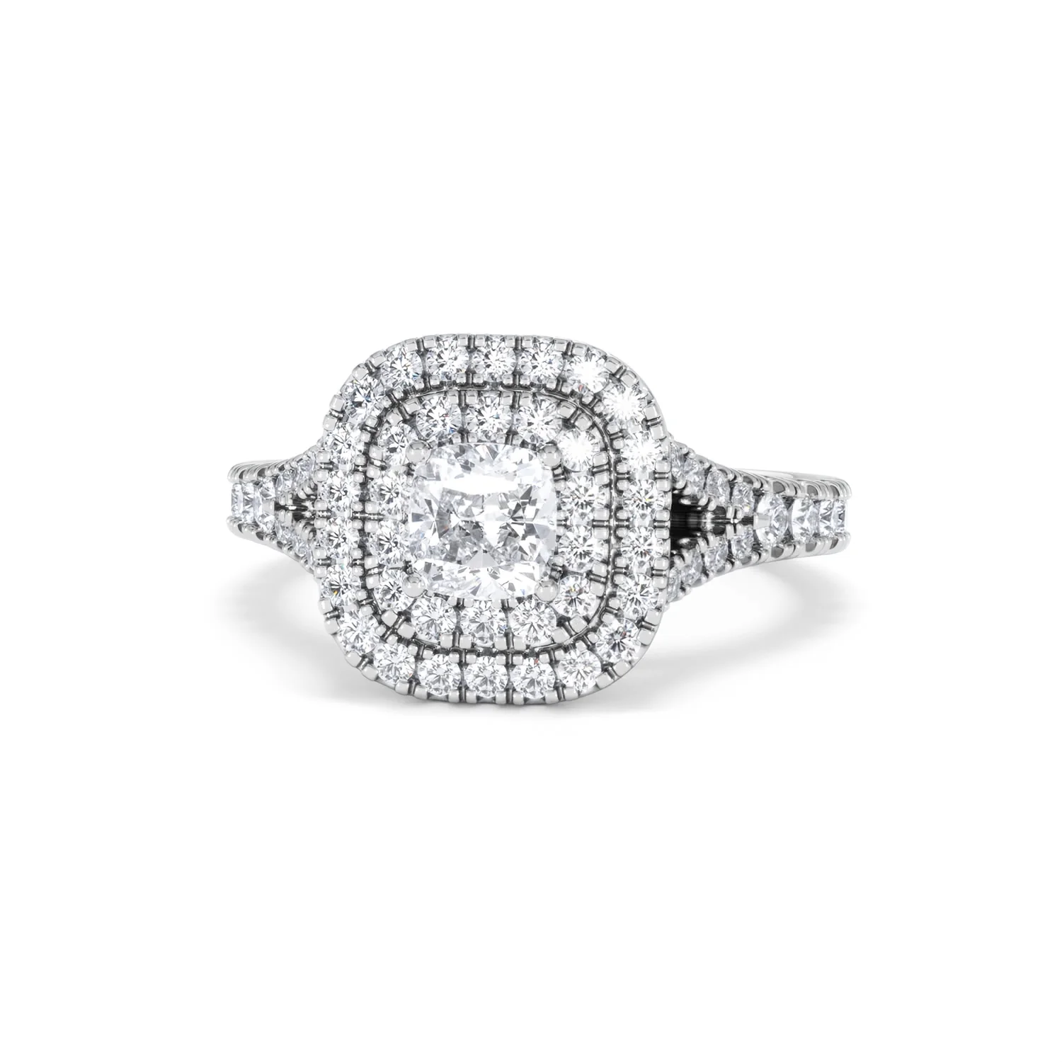 Anastasia Lab Diamond Halo Engagement Ring in Platinum 1.30ct F/VS1 - Image 88