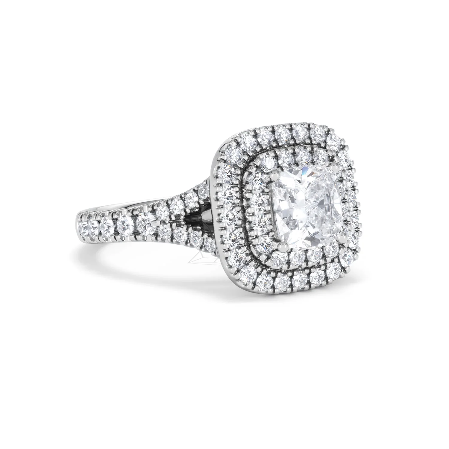 Anastasia Lab Diamond Halo Engagement Ring in Platinum 1.85ct F/VS1 - Image 15