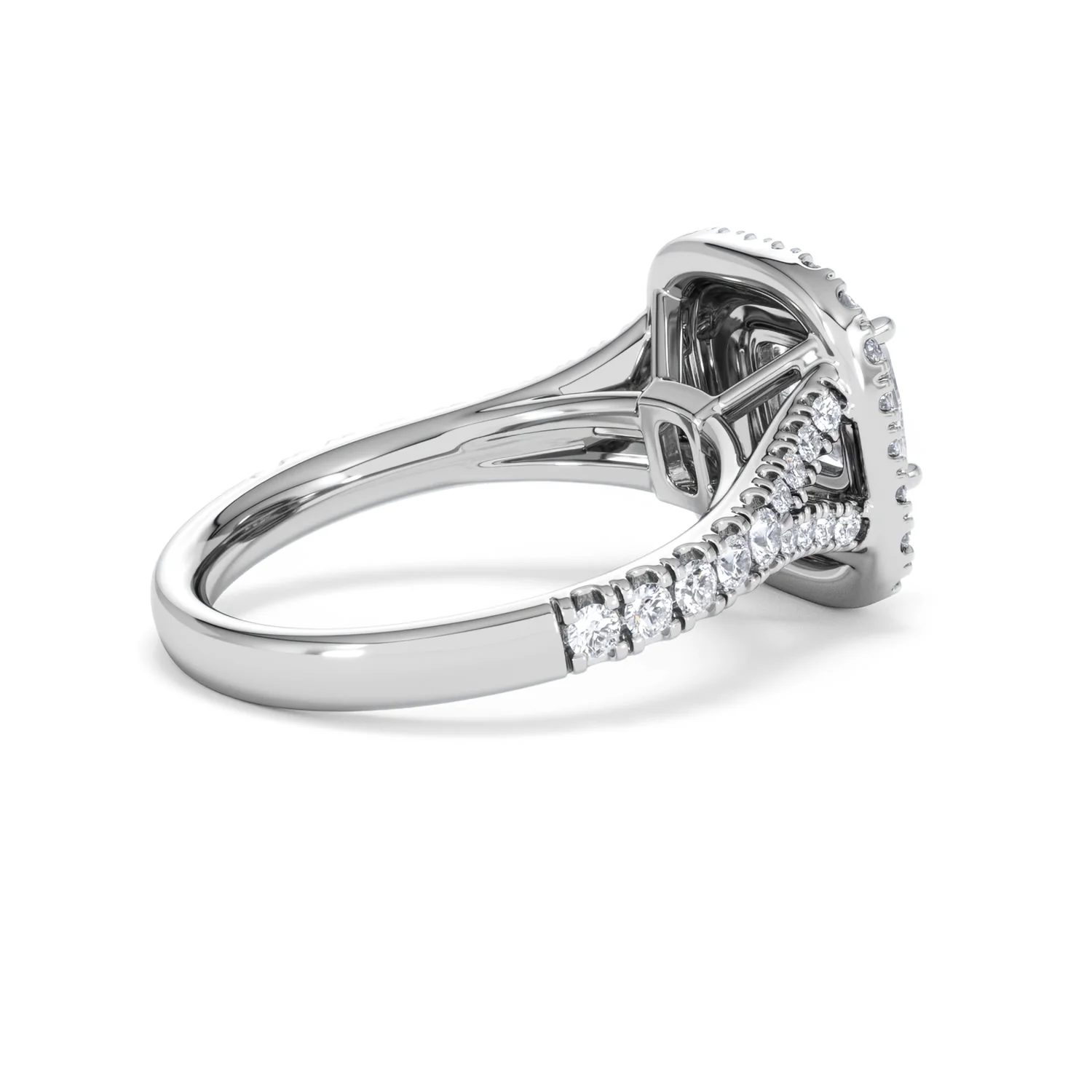 Anastasia Lab Diamond Halo Engagement Ring in Platinum 1.85ct F/VS1 - Image 35