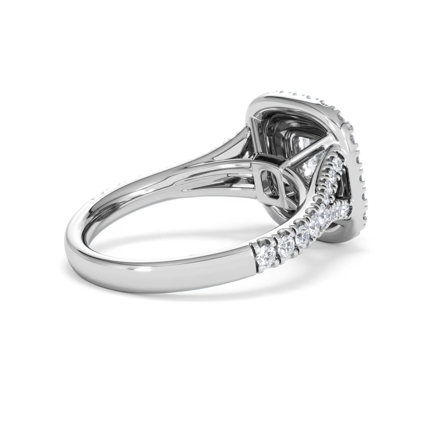 Anastasia Lab Diamond Halo Engagement Ring in Platinum 1.85ct F/VS1 - Image 37