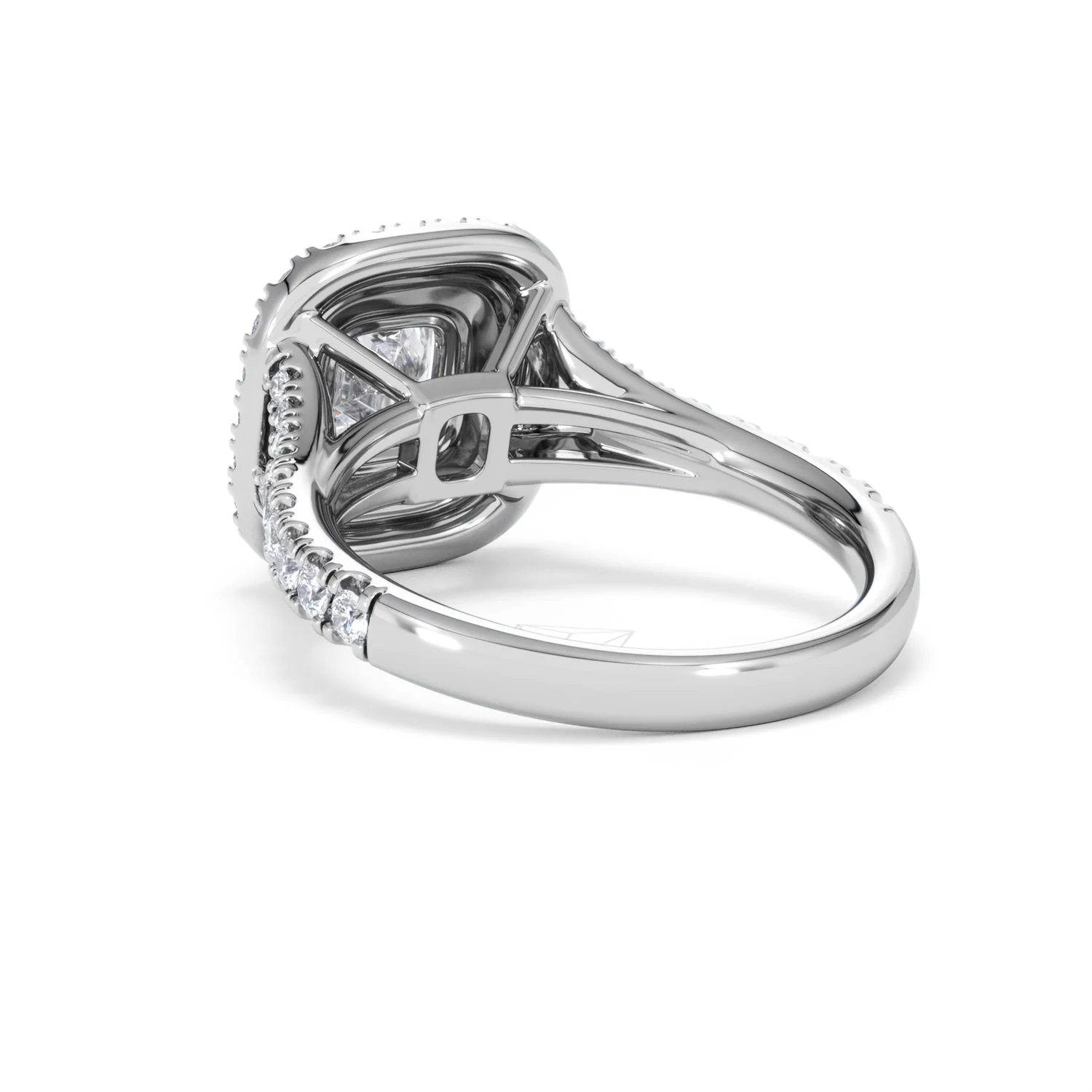 Anastasia Lab Diamond Halo Engagement Ring in Platinum 1.85ct F/VS1 - Image 55