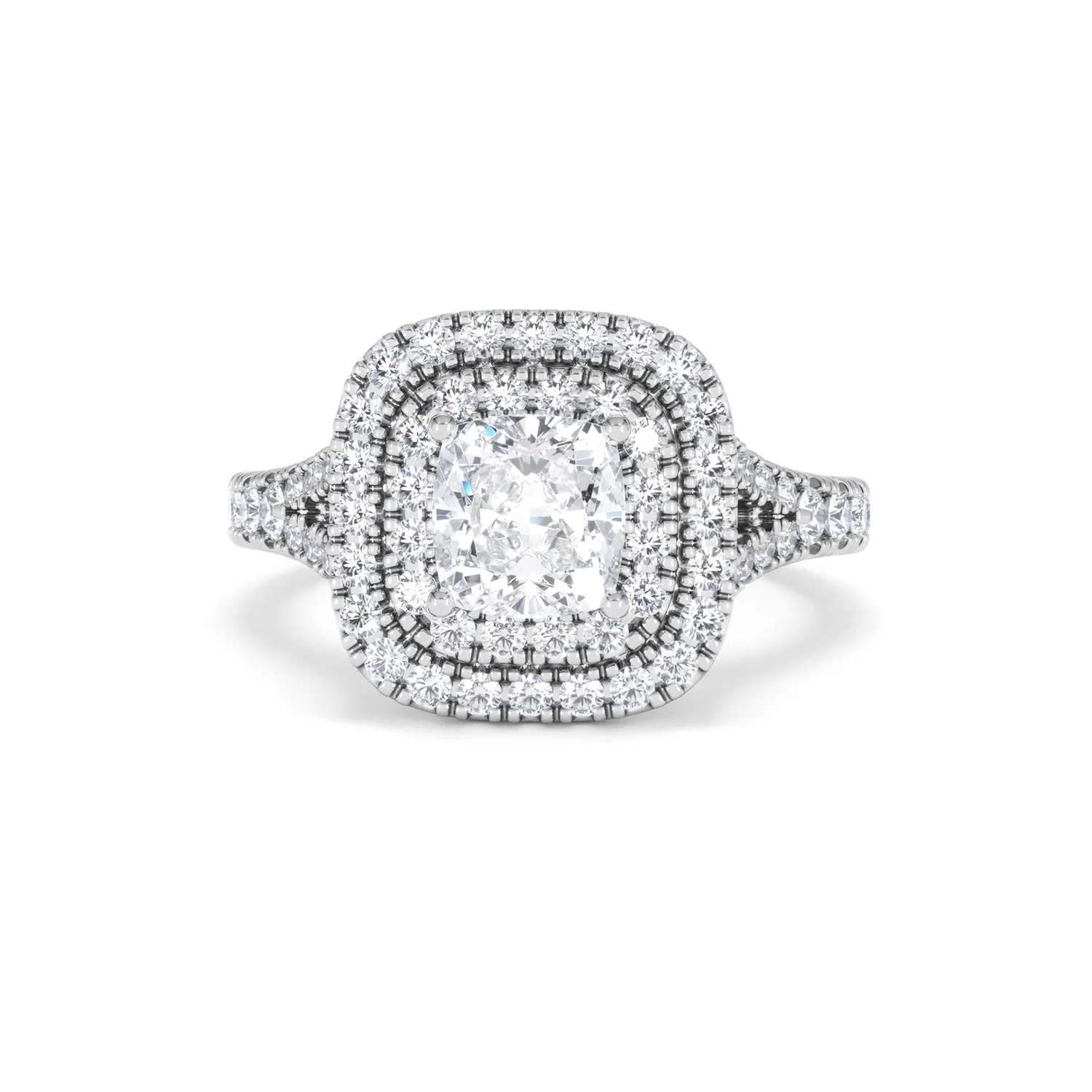 Anastasia Lab Diamond Halo Engagement Ring in Platinum 1.85ct F/VS1 - Image 87