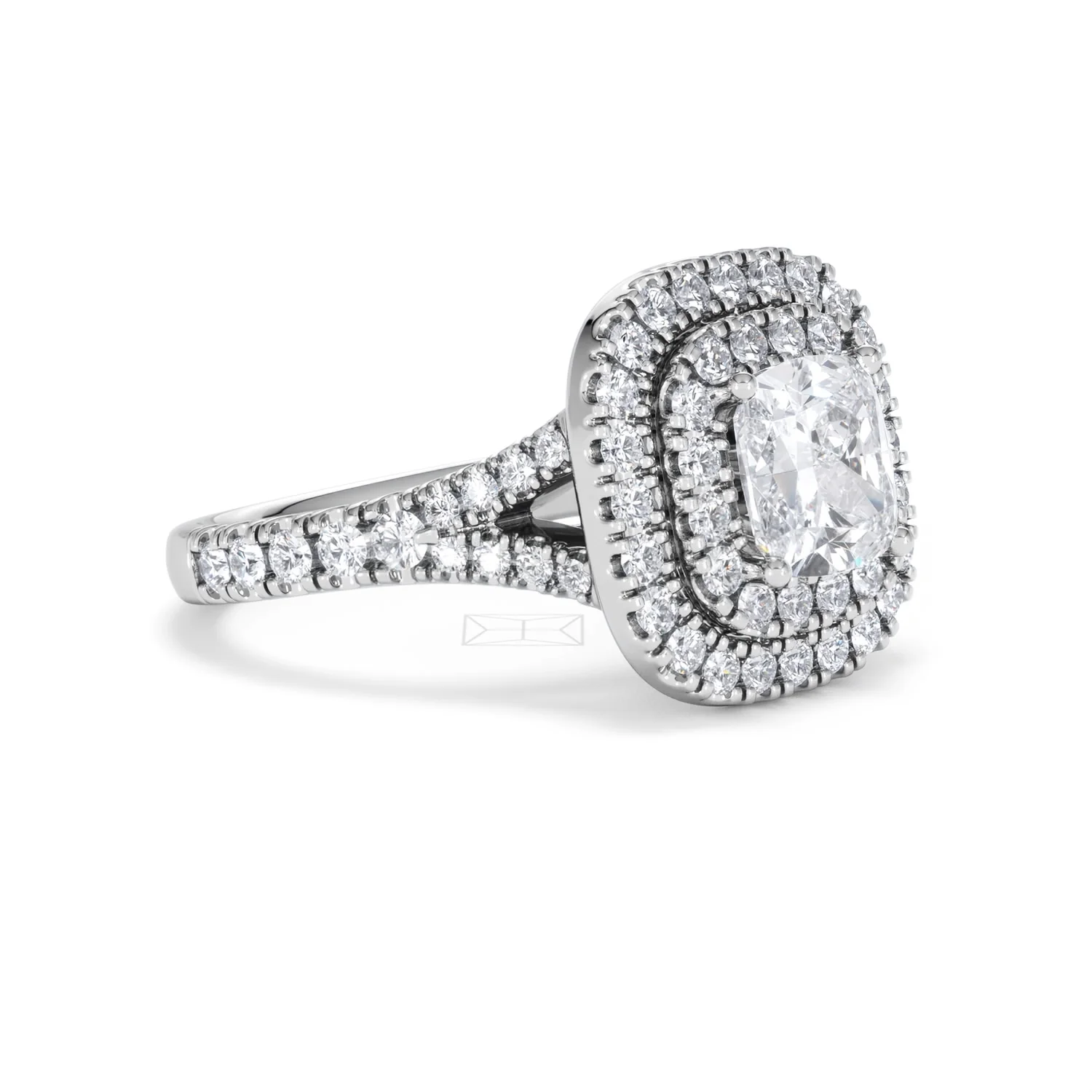 Anastasia Lab Diamond Halo Engagement Ring in Platinum 2.15ct F/VS1 - Image 18